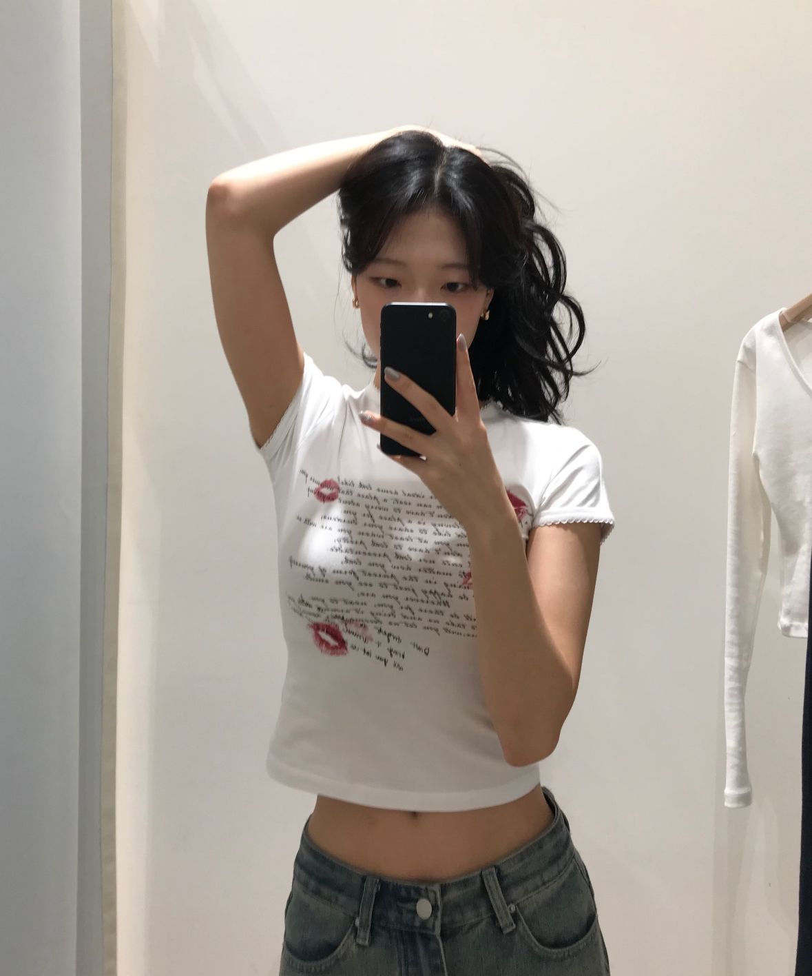 ★2025SS新作★glowny★KISSING U CREW NECK TEE KISSING U CREW NECK TEE – Glowny
