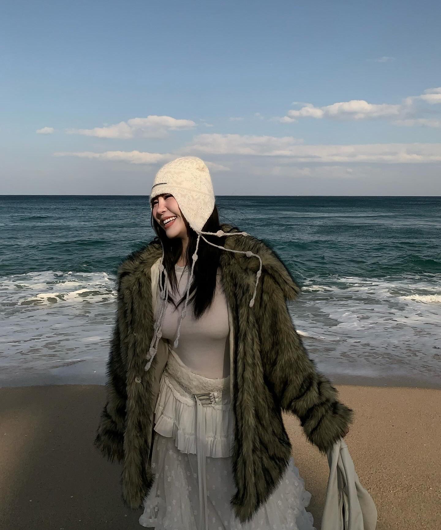 完売 SCULPTOR Sequin Nordic Earflap Beanie MUSINSA | SCULPTOR Sequin Nordic Earflap Beanie White
