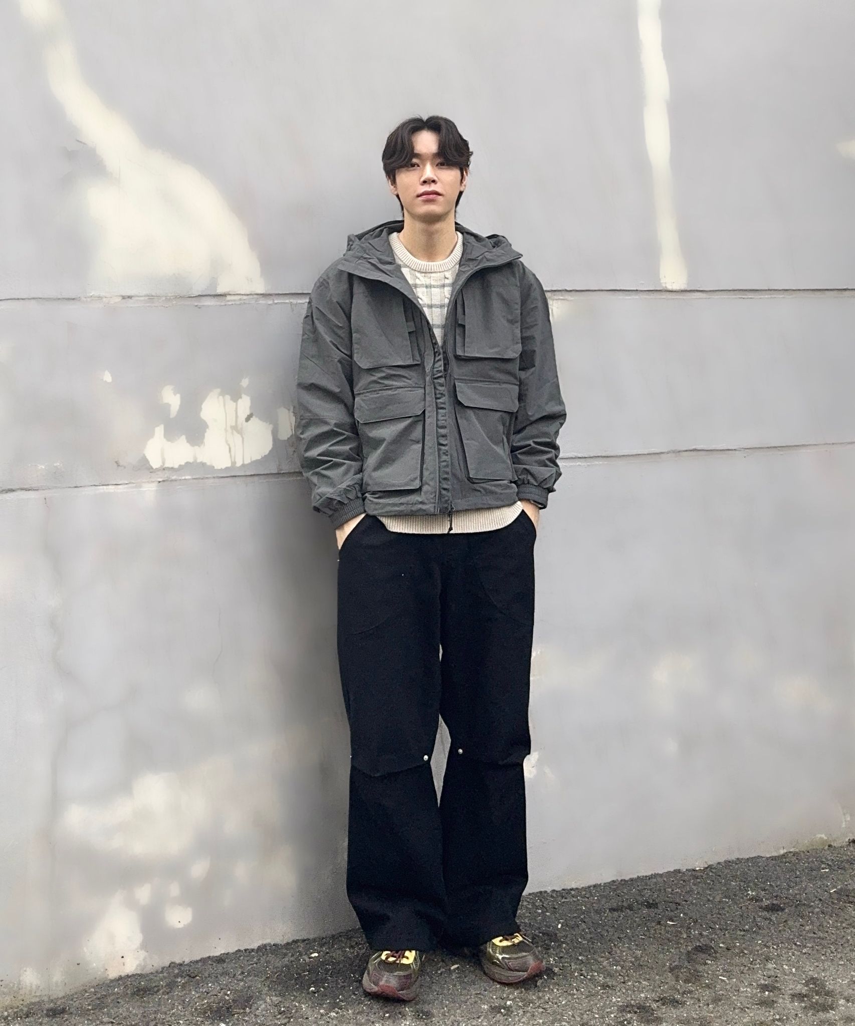 MUSINSA | XTONZ XP234 Leon Wide Cotton Pants (BLACK)