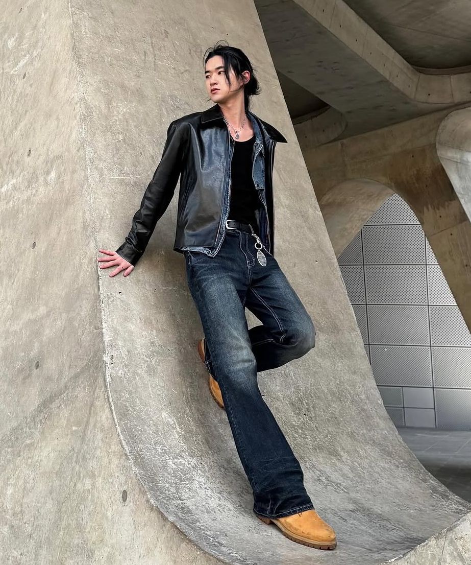 MUSINSA公式 | DOFFJASON Pyro Single Leather Jacket WOOD BROWN