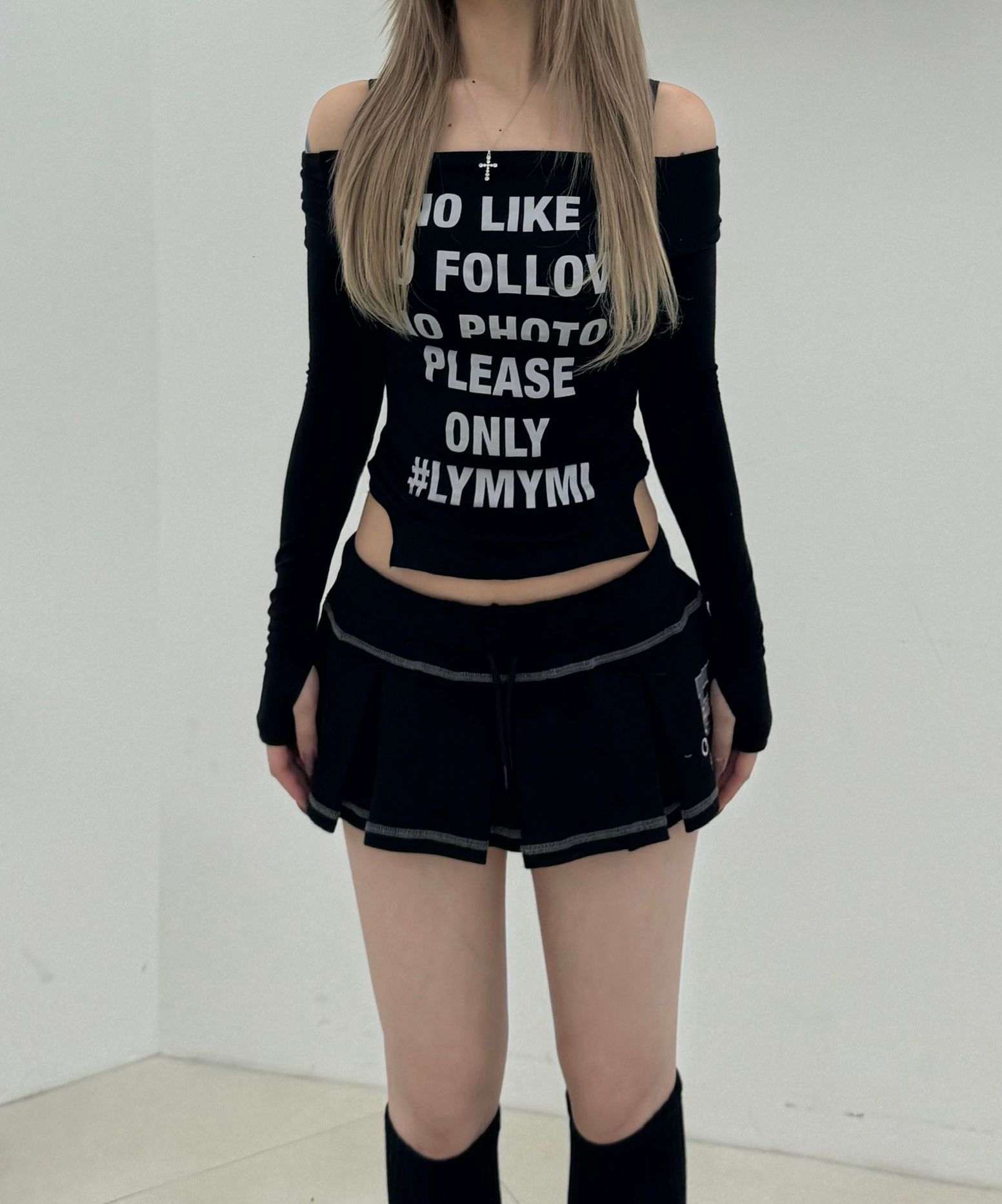 [pleasenofollow] ★ Kacy Lettering Long Sleeveless Top Amazon.com: Anna-Kaci Ripped Cut Out Holes Long Sleeve Faded
