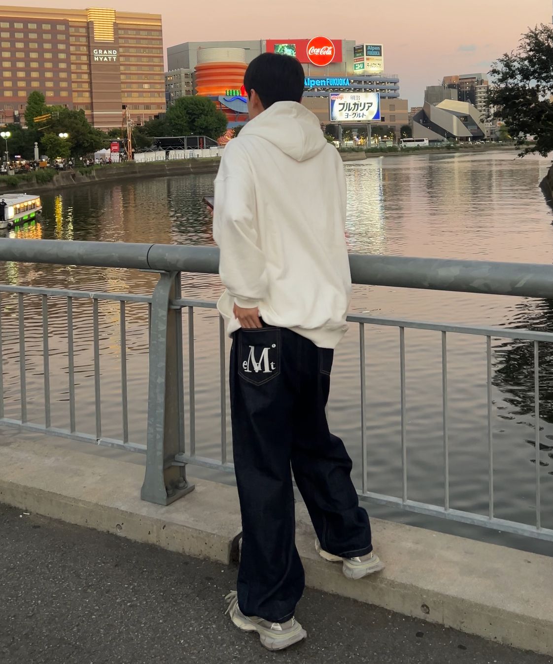 ★MUCENT★ Maxi Back Pocket Big Logo Denim Unisex 2 Colors P MUSINSA | MUCENT Maxi Back Pocket Big Logo Denim Unisex (2