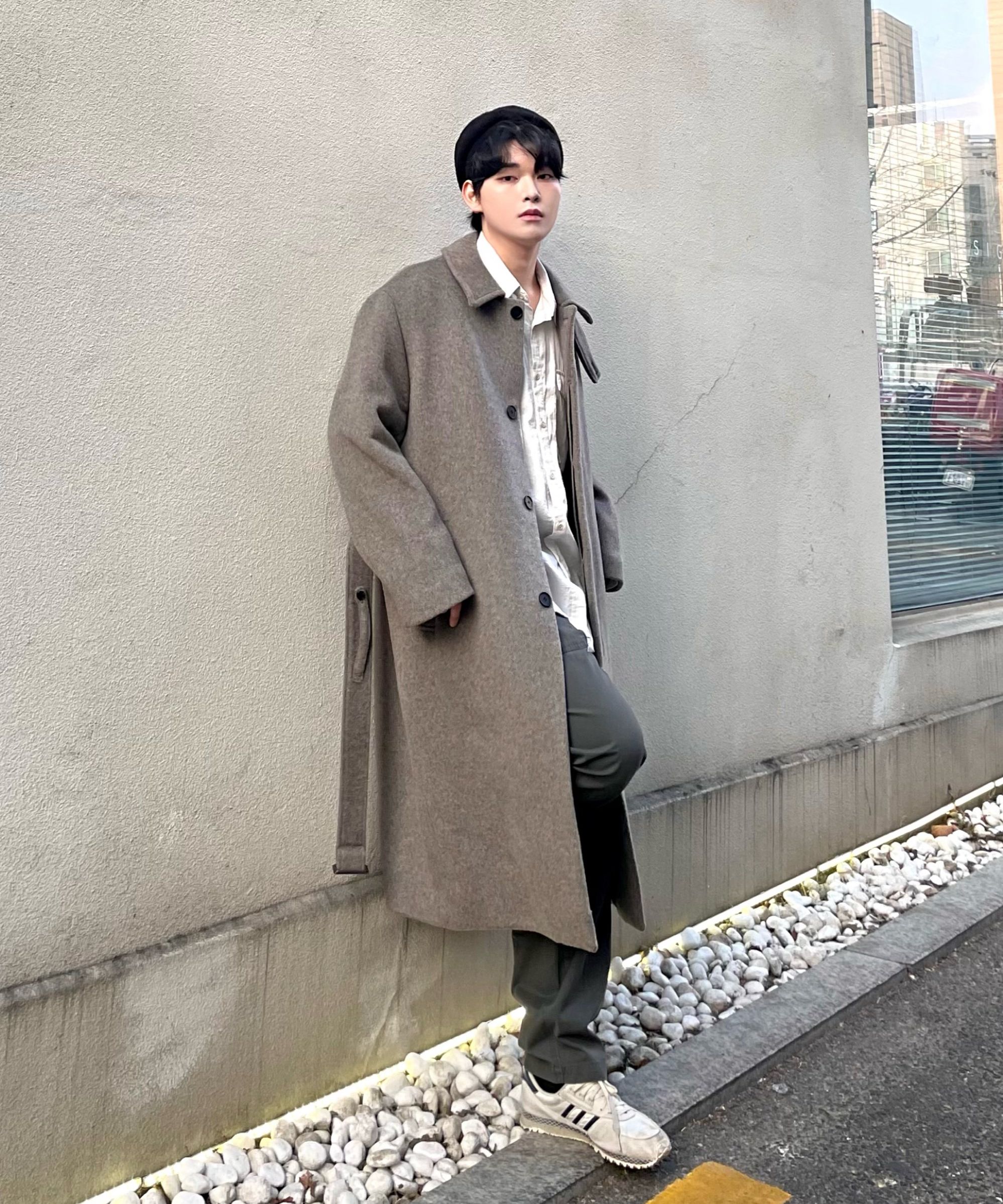 MUSINSA公式 | DRAW FIT プレミアピュアカシミヤバルマカンコート [モカ]