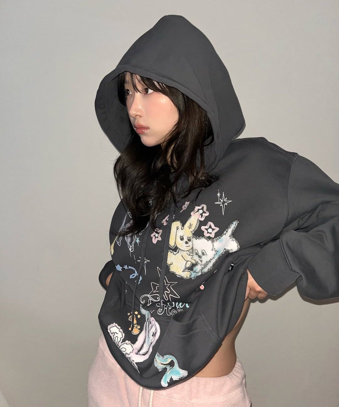 MUSINSA | LMC SKETCH DOODLE HOODIE off white