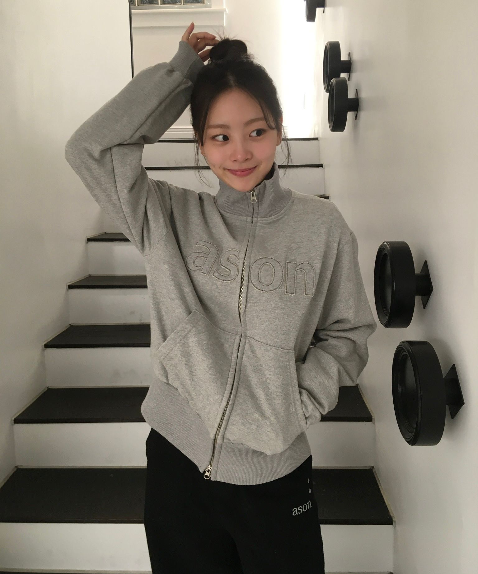 MUSINSA公式 | ASON BAY SWEAT ZIP-UP / GRAY