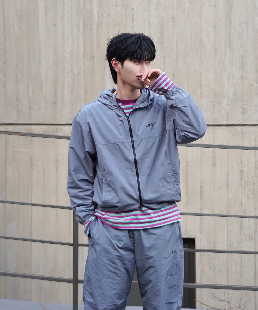 MUSINSA公式 | LMC OG WINDBREAKER JACKET khaki brown