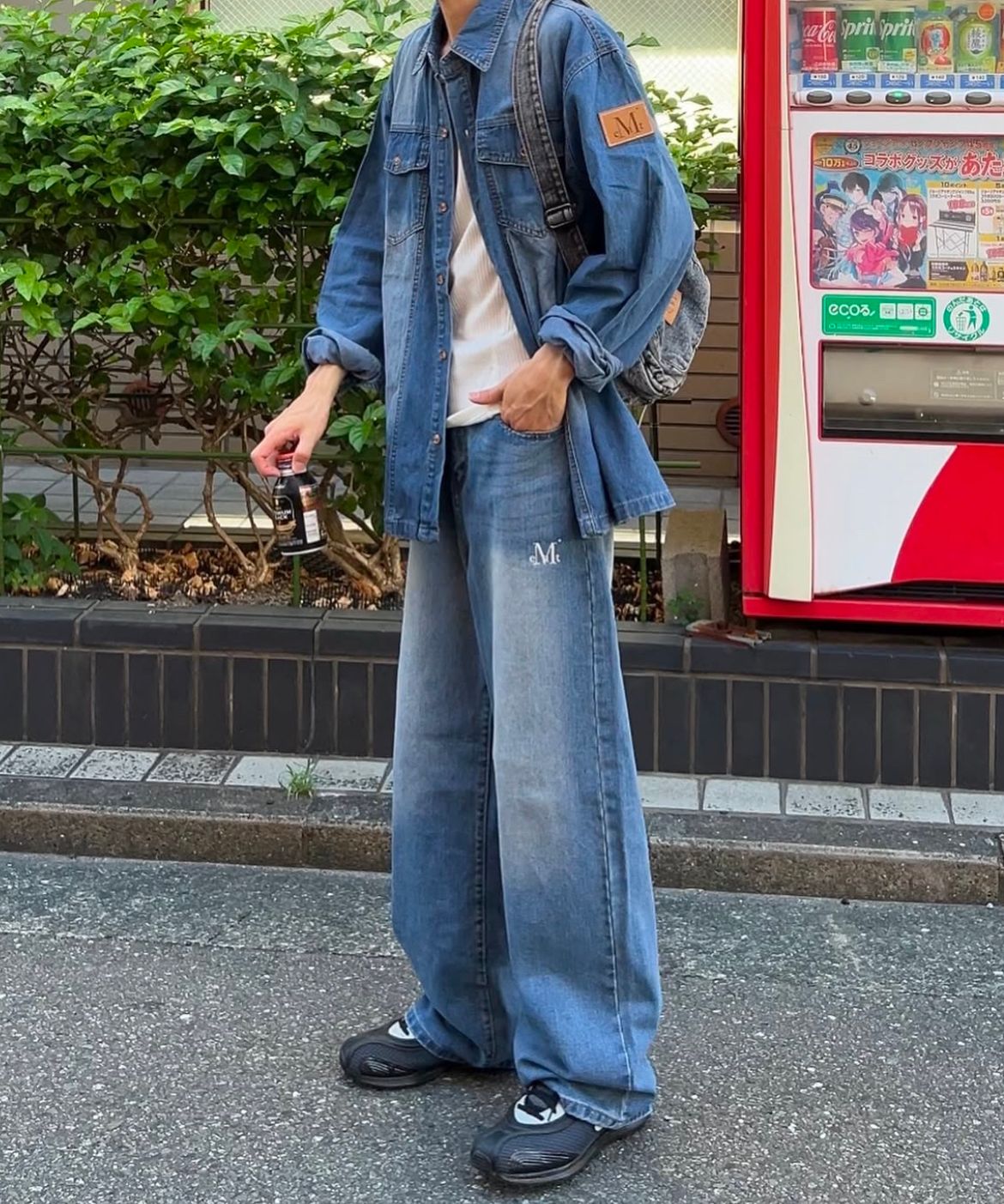 MUSINSA | MUCENT Mallorca wide denim semi-banded washed