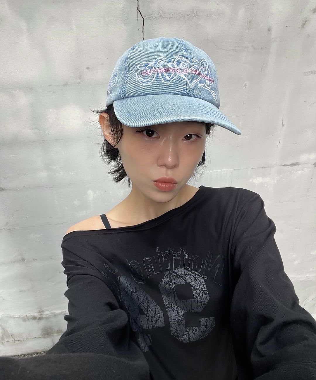MUSINSA公式 | CAVISH WASHED DENIM EMB BALL CAP BLUE(CV2FSUAB22A)