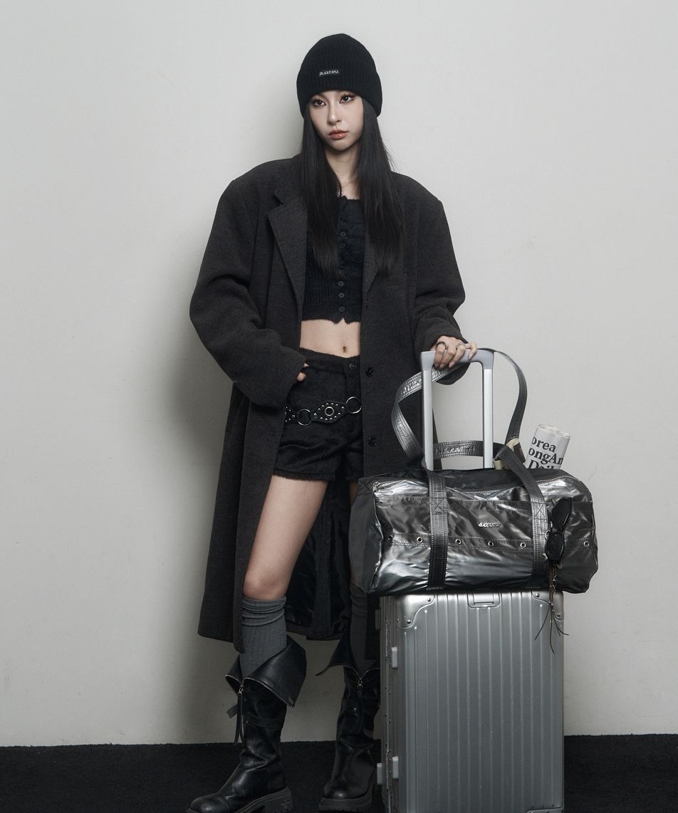 MUSINSA公式 | BLACK PURPLE ニキグロッシー ダッフルバッグ NIKI 