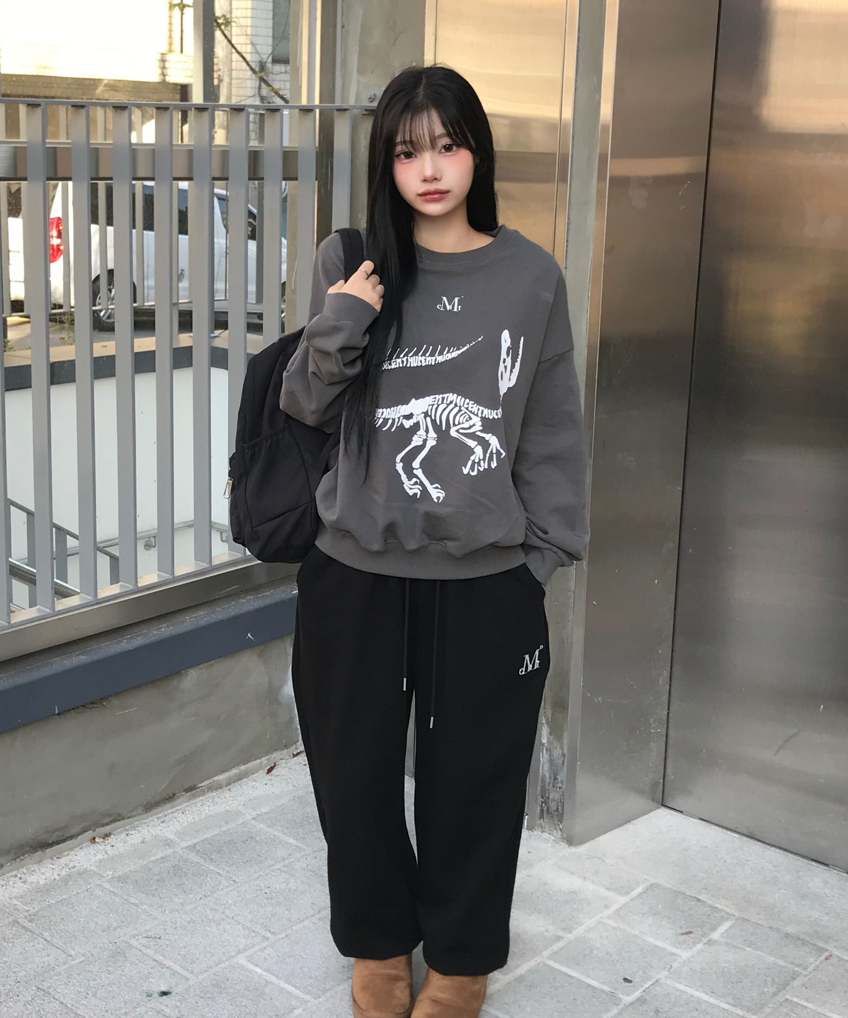 【MUCENT】LASH L LOGO JOGGER SWEAT WIDE PANTS(全6タイプ) 楽天市場】LASH METAL LOGO JOGGER SWEAT WIDE PANTS UNISEX