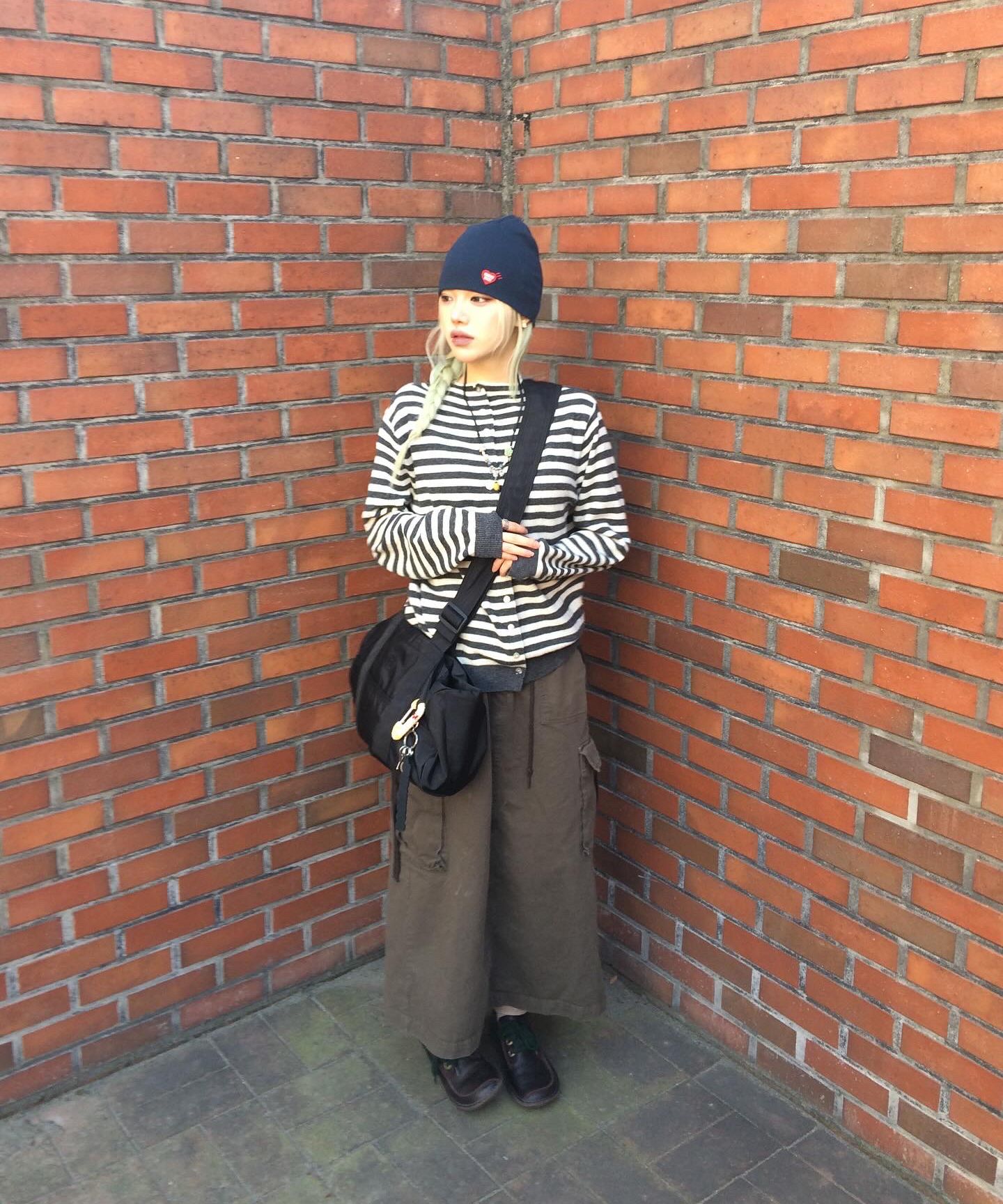 MUSINSA公式 | HEDER HELEN BAGUETTE MULTI BAG IVORY