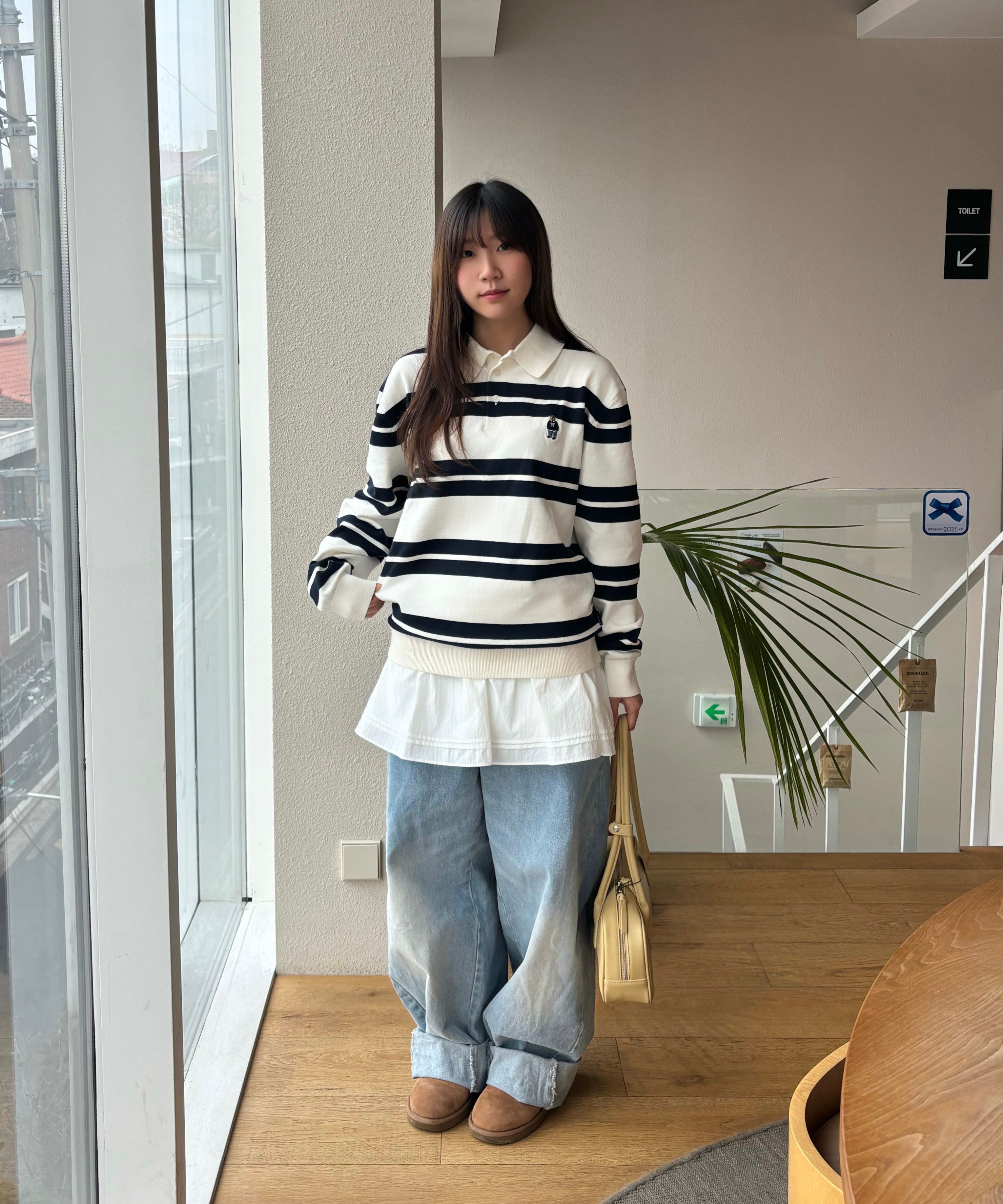 MUSINSA公式 | SOMEWHEREBUTTER Cancan shirring mini skirt - ivory
