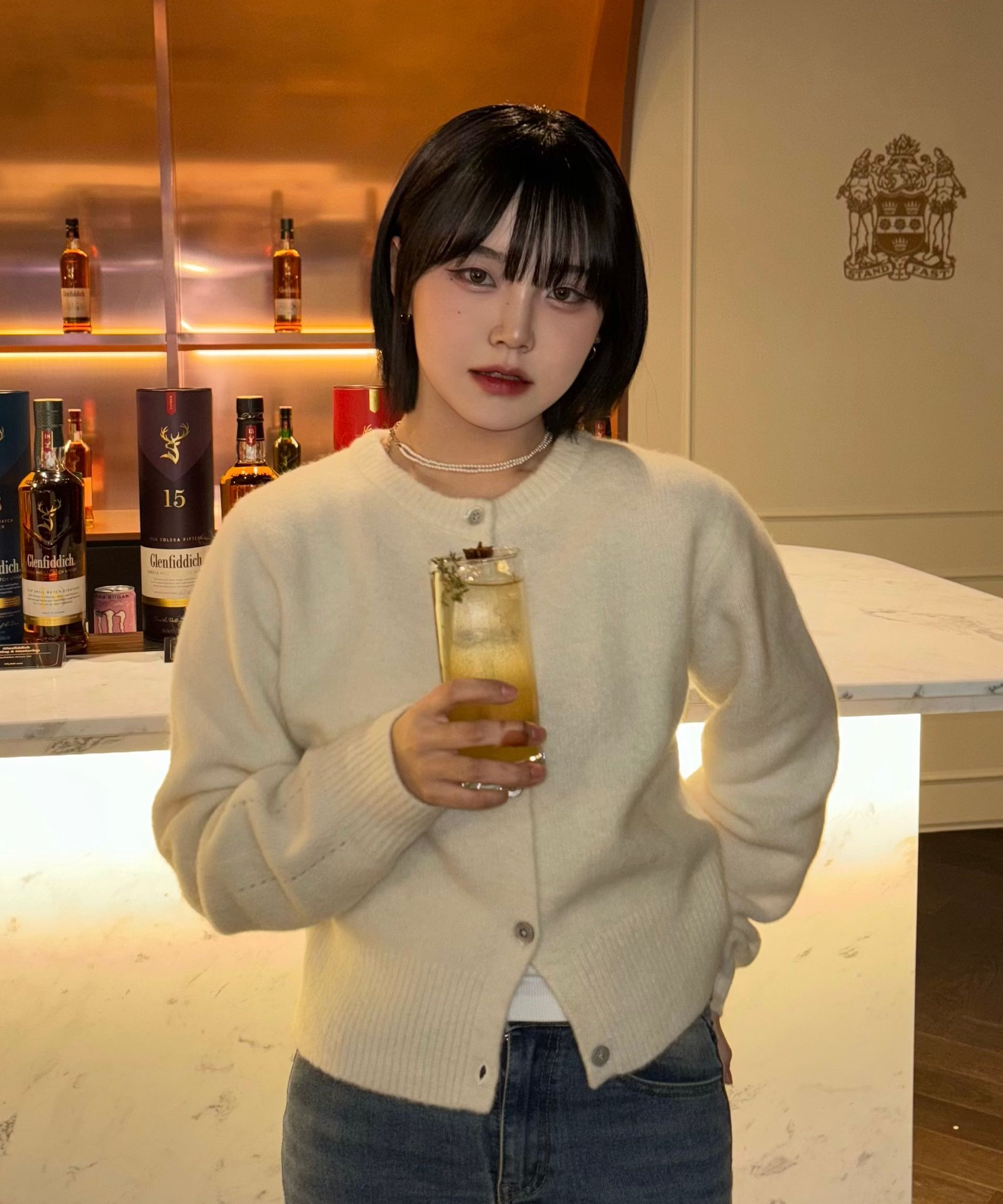 MUSINSA公式 | LMOOD WOMEN (W) ビショップウールアルパカクルーネック 