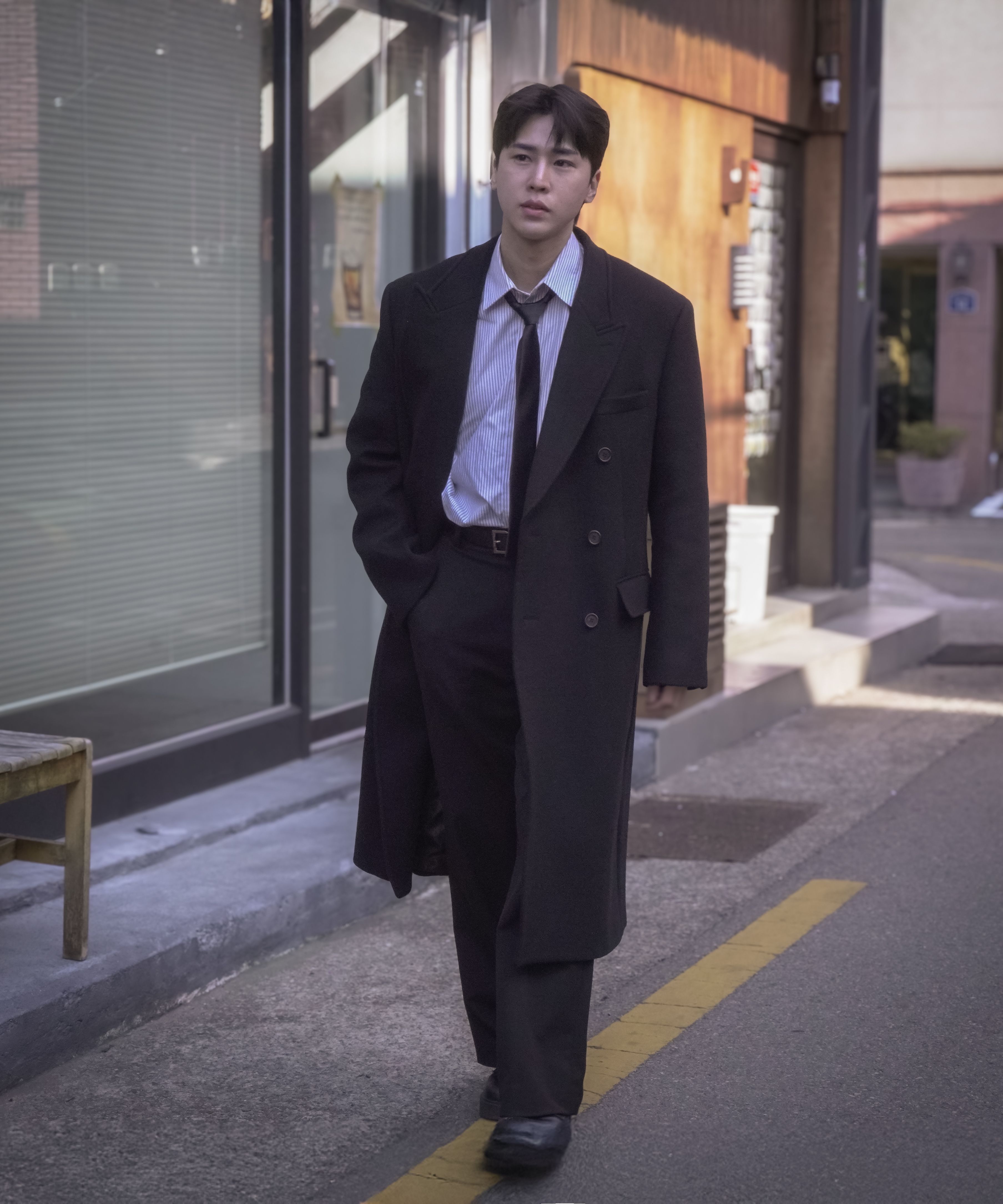 [DRAW FIT] COOLING RELAXED WIDE BANDING PANTS 3色★パンツ relax stripe wide pants BOTTOMS Reurie'（レウリィ）