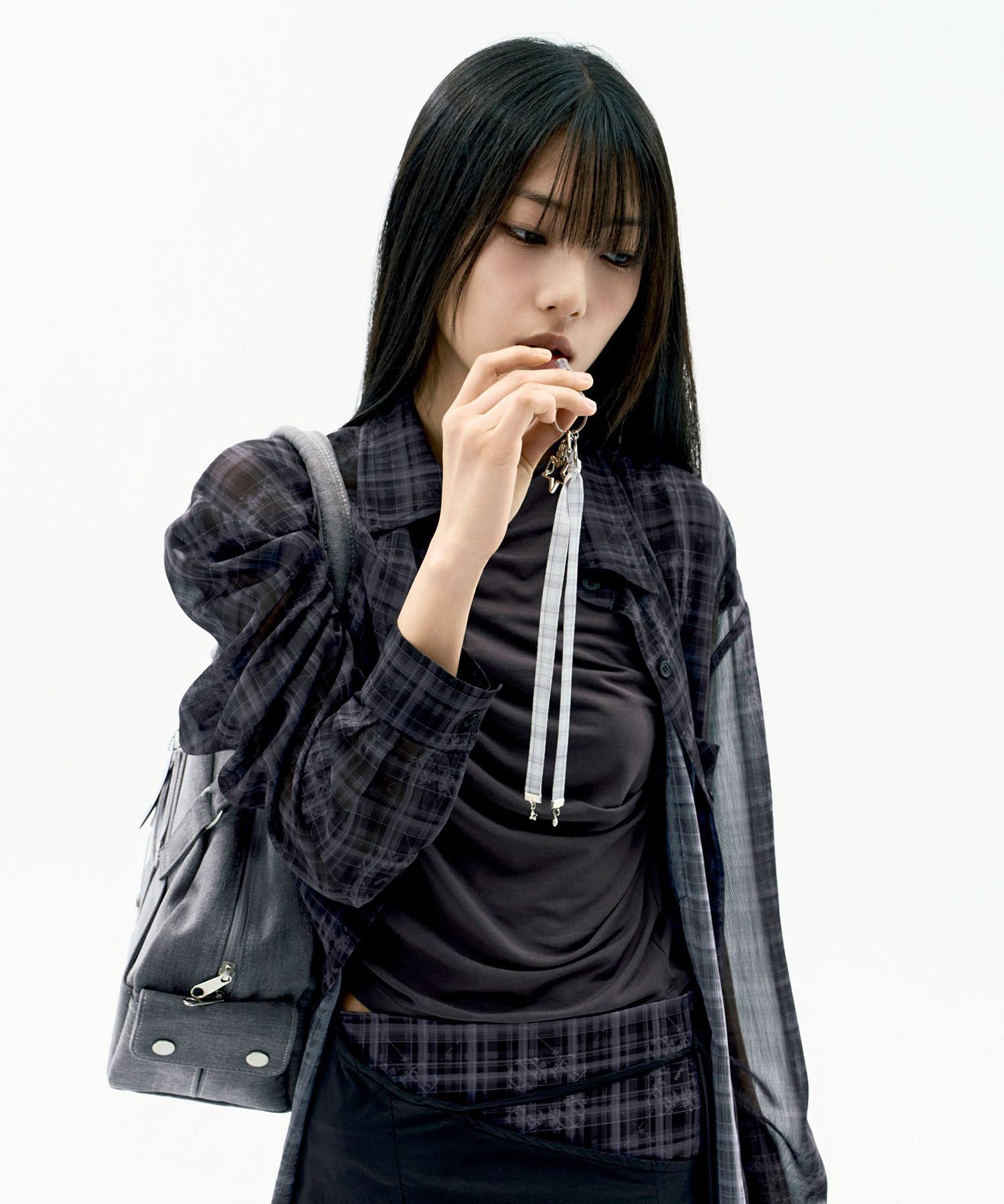 ★OJOS★ Layered Strap Flare Skirt【送料込/関税込】 MUSINSA | OJOS Layered Strap Flare Skirt / Black
