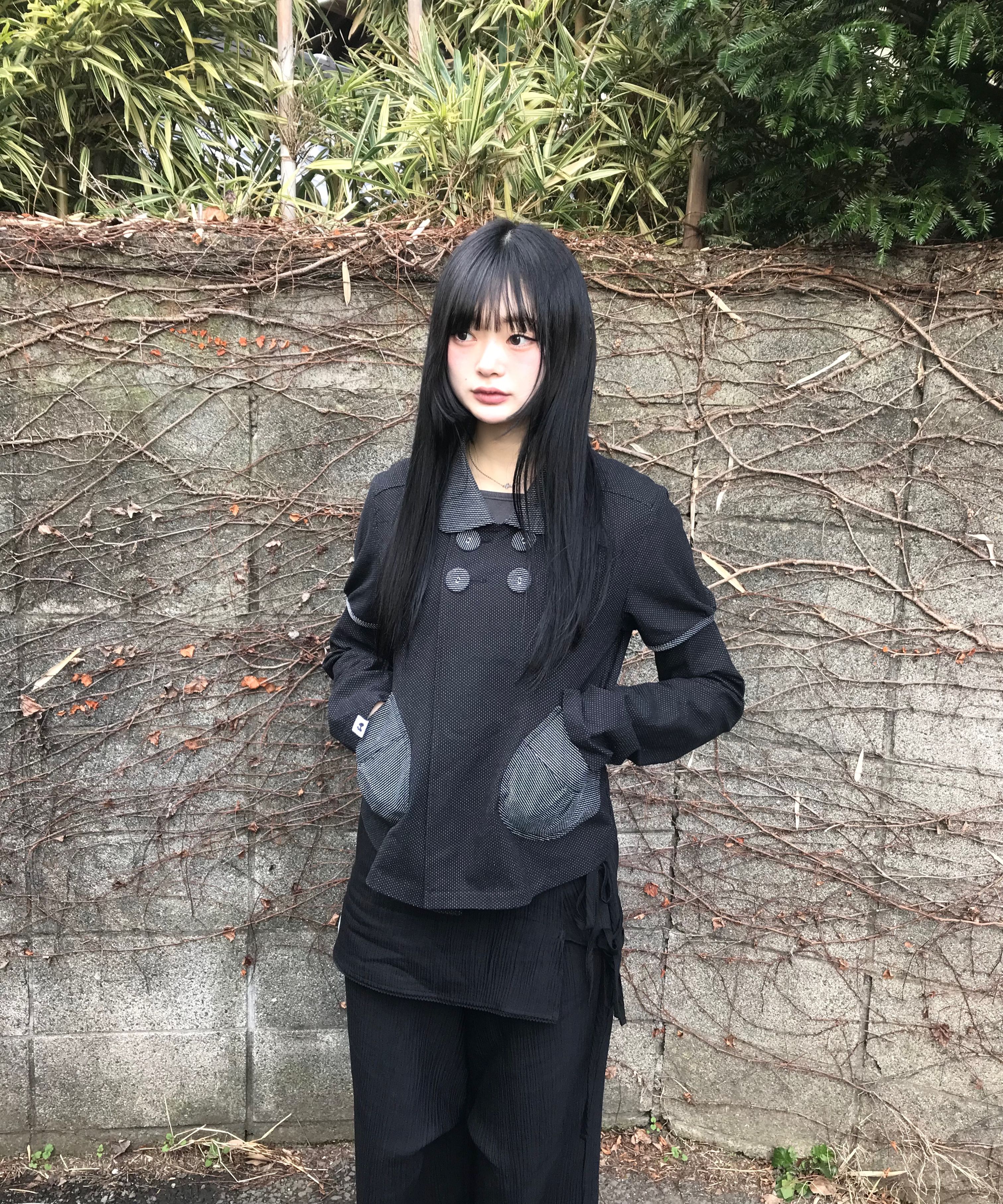 MUSINSA公式 | HUG YOUR SKIN Skirt Layered Pants (Black)
