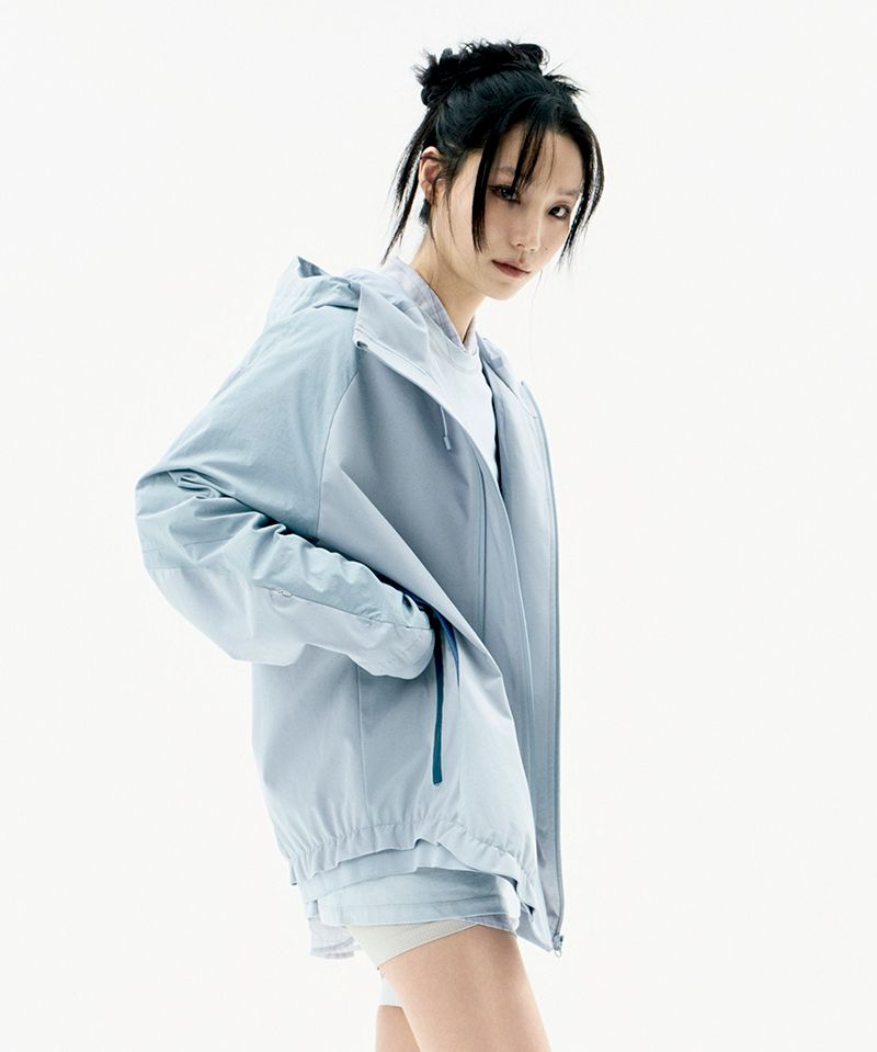 【OJOS】Paneled Crop Shell Jacket 2colors MUSINSA | OJOS Paneled Crop Shell Jacket / Stone Blue