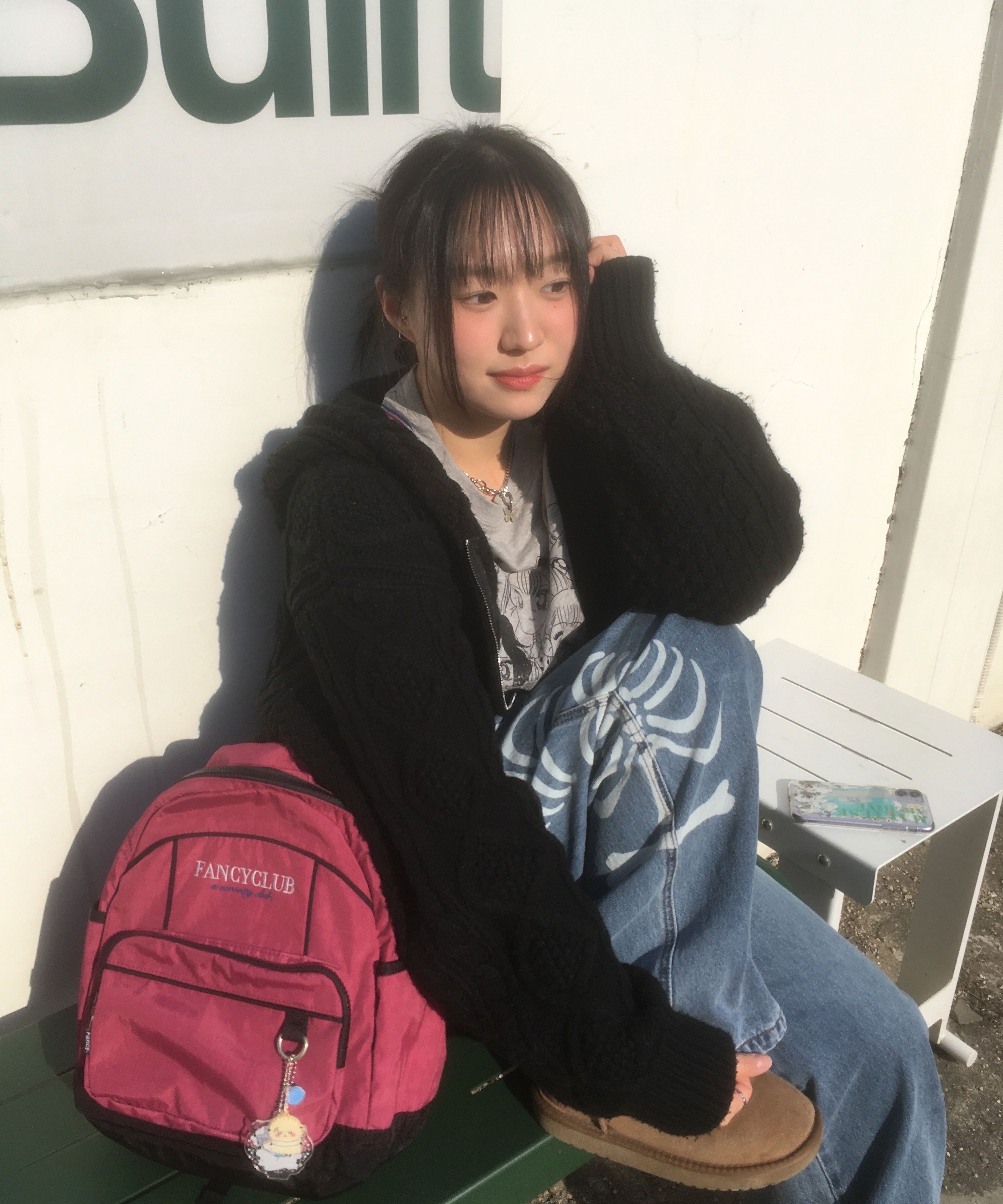 MUSINSA | WONDERVISITOR Girls-PEN Raglan LS-T [Melange grey]