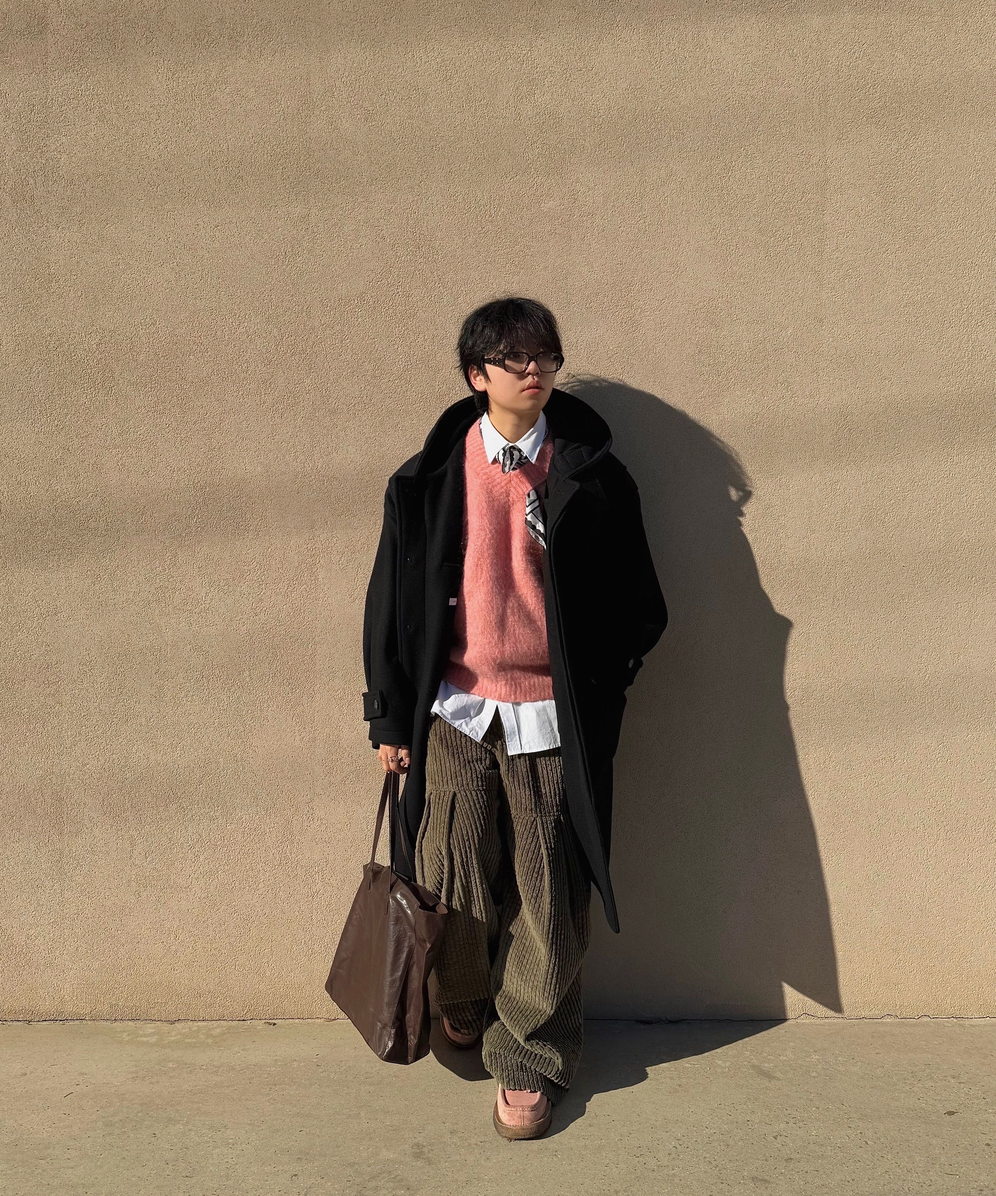 MUSINSA公式 | SATUR エッセンツートーンモヘアブレンドニットピンク