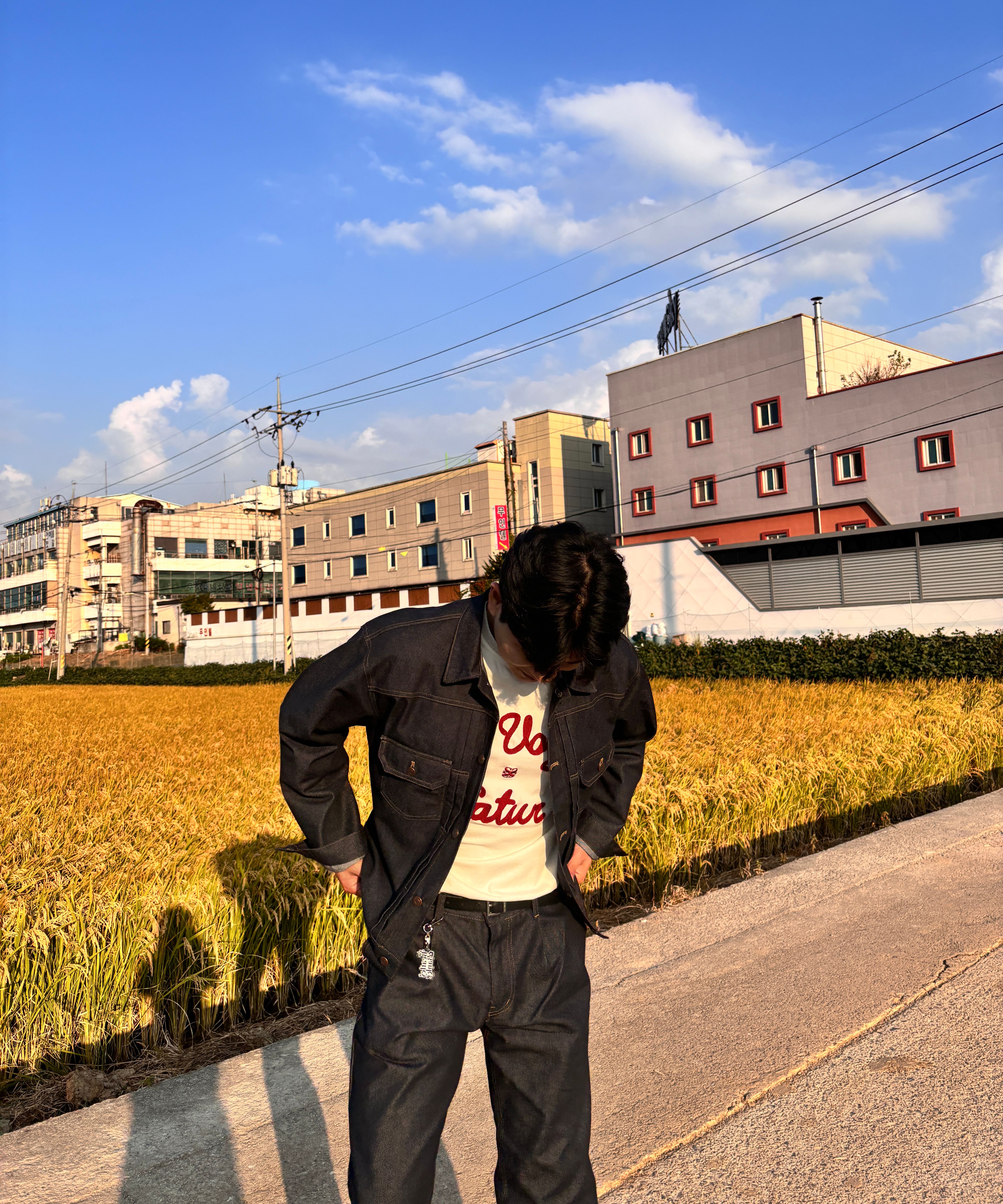 セットアップ（メンズ） LAUGHER [SET] [Non-fade] Cowboy denim set up 5FT391 MUSINSA | LAUGHER [SET] [Non-fade] Cowboy denim setup