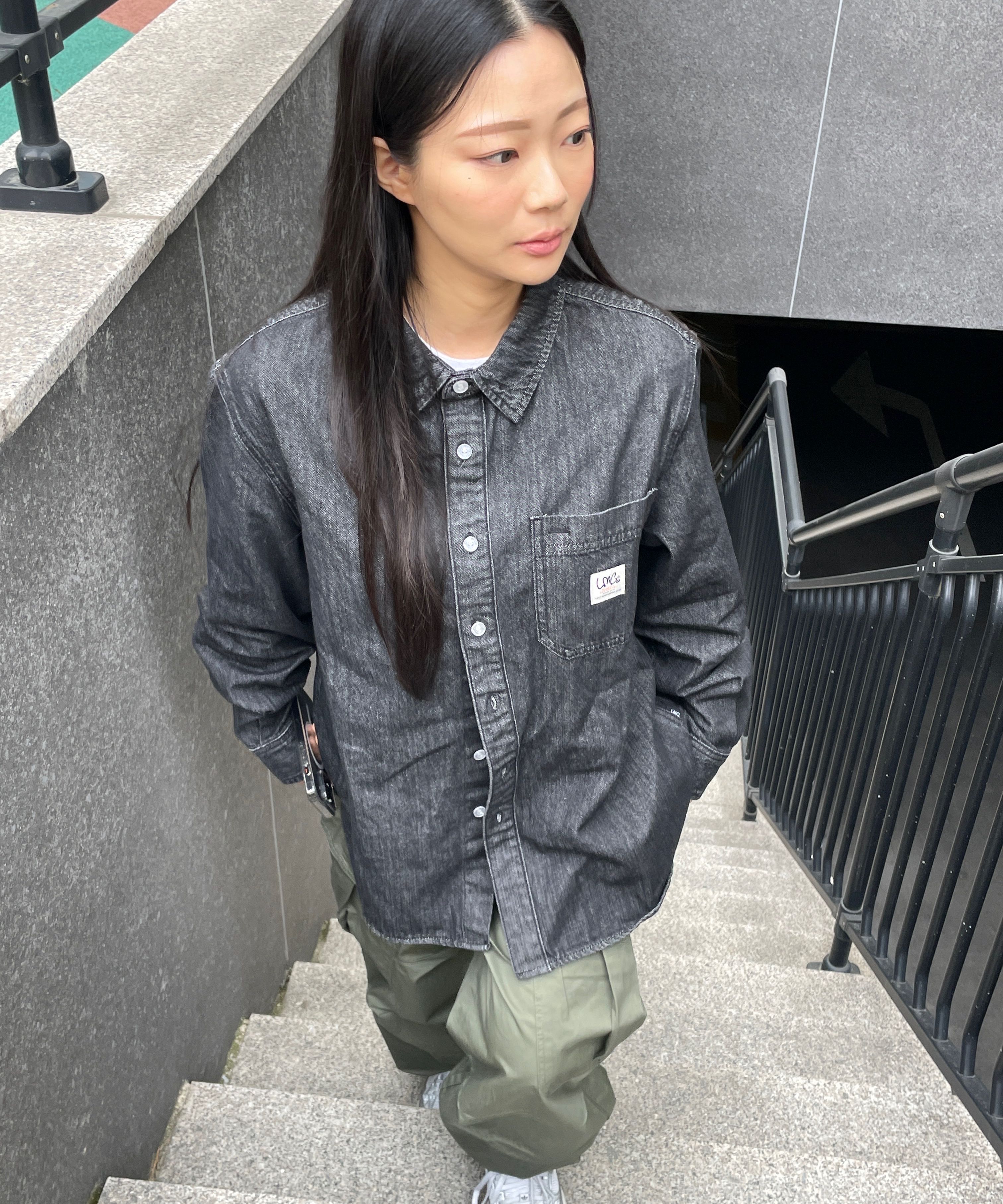 さらに100円引き◆LMC◆OVERSIZED DENIM SHIRT 1261ca65c311f57c7007585ad7fb98