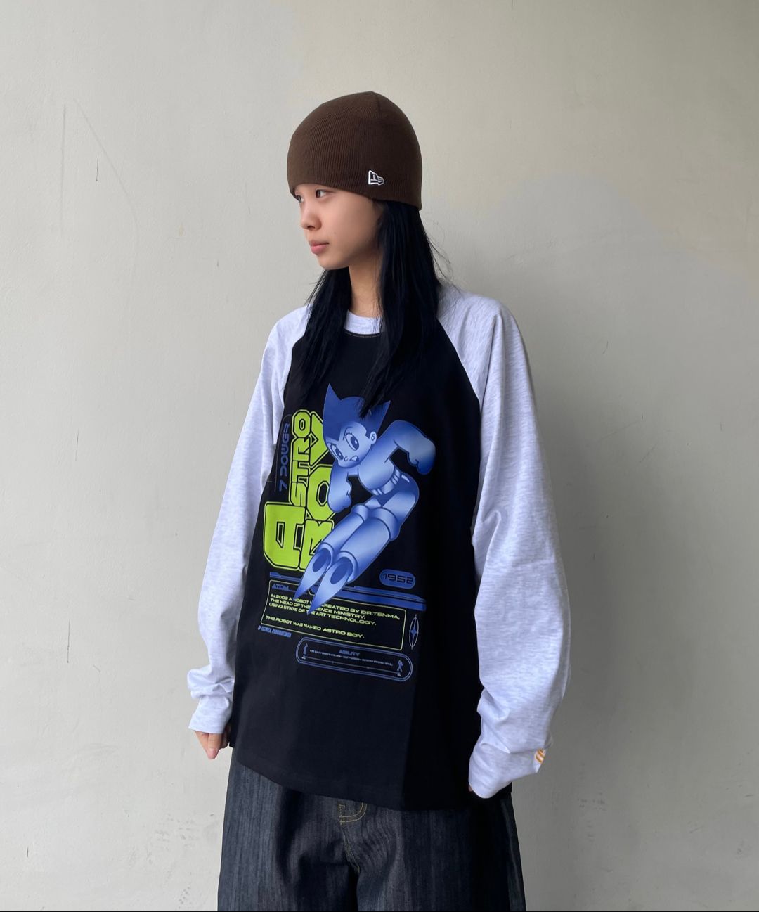 ★MAINBOOTH★Cyberpunk Raglan T-shirt(BLACK)★正規品/送料込 MUSINSA公式 | MAINBOOTH [Atom] Cyberpunk Raglan T-shirt (Black)
