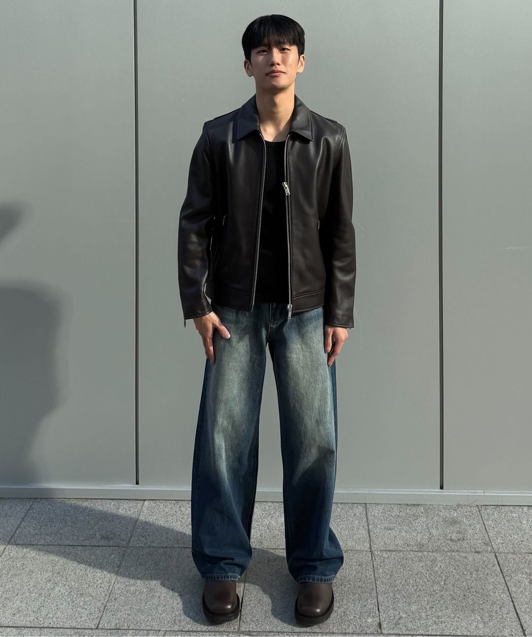 ジャケット・アウター MUSINSA STANDARD LAMBSKIN MOTORCYCLE MUSINSA | MUSINSA STANDARD LAMBSKIN MINIMAL MOTORCYCLE