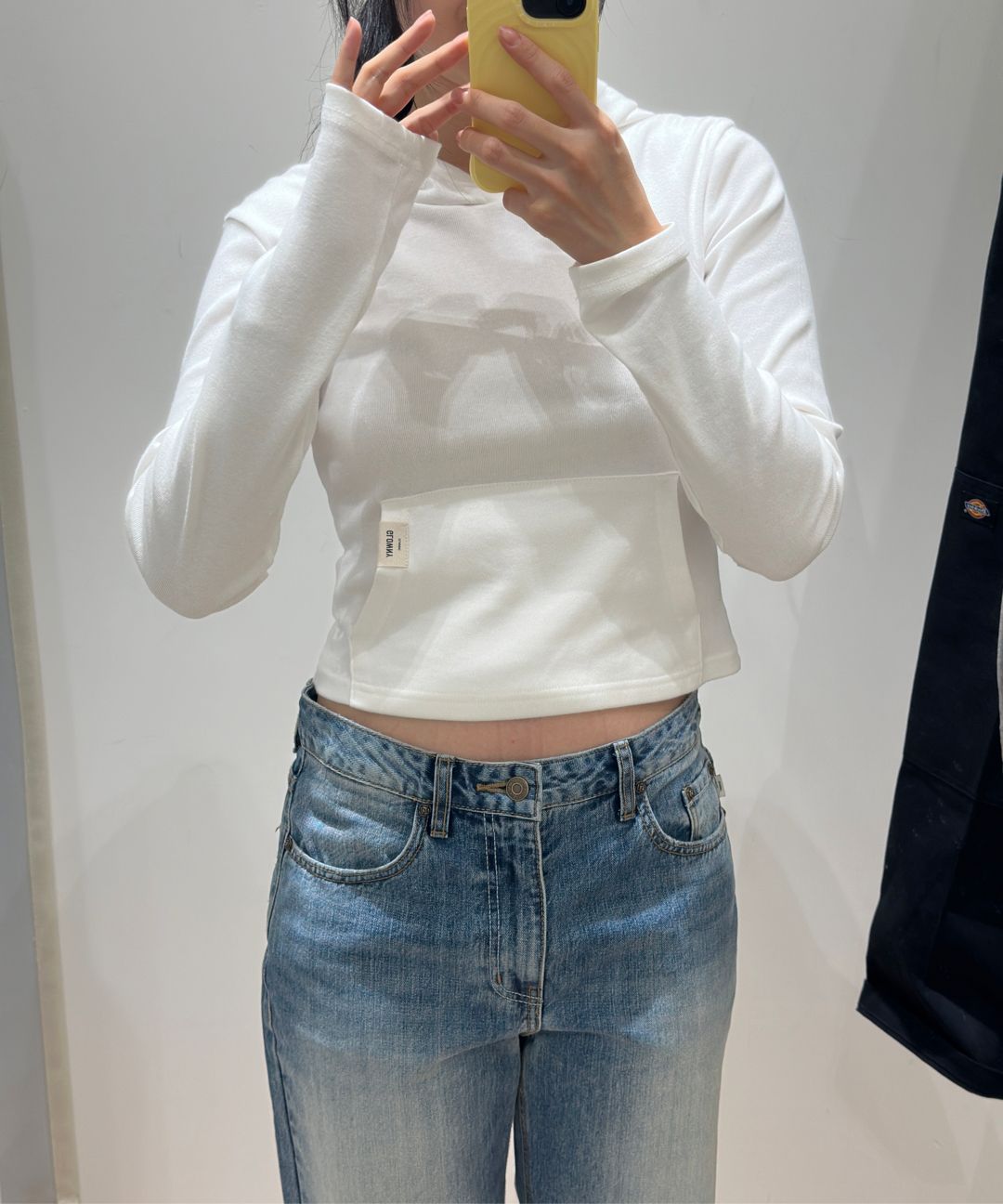 MUSINSA公式 | GLOWNY TERRY PK LONG SLEEVE (BLACK)