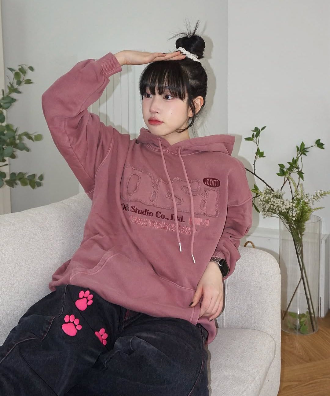 トップス ODSD Pigment Damage Overfit Hood MUSINSA | ODDSTUDIO ODSD Pigment Damage Overfit Hood - CHARCOAL