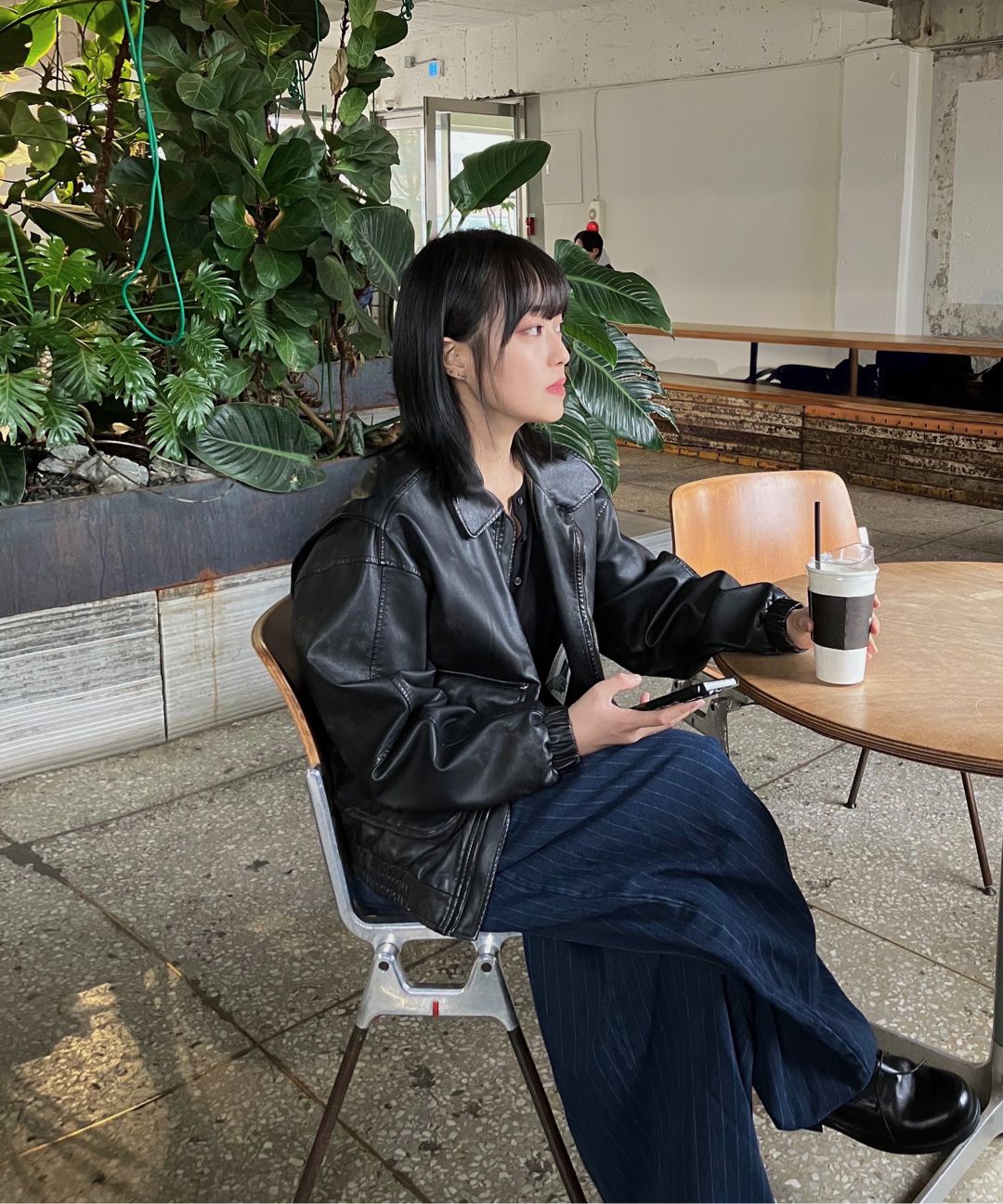 MUSINSA | BITTERCELLS Star Leather Jacket (Washed) (Over Fit