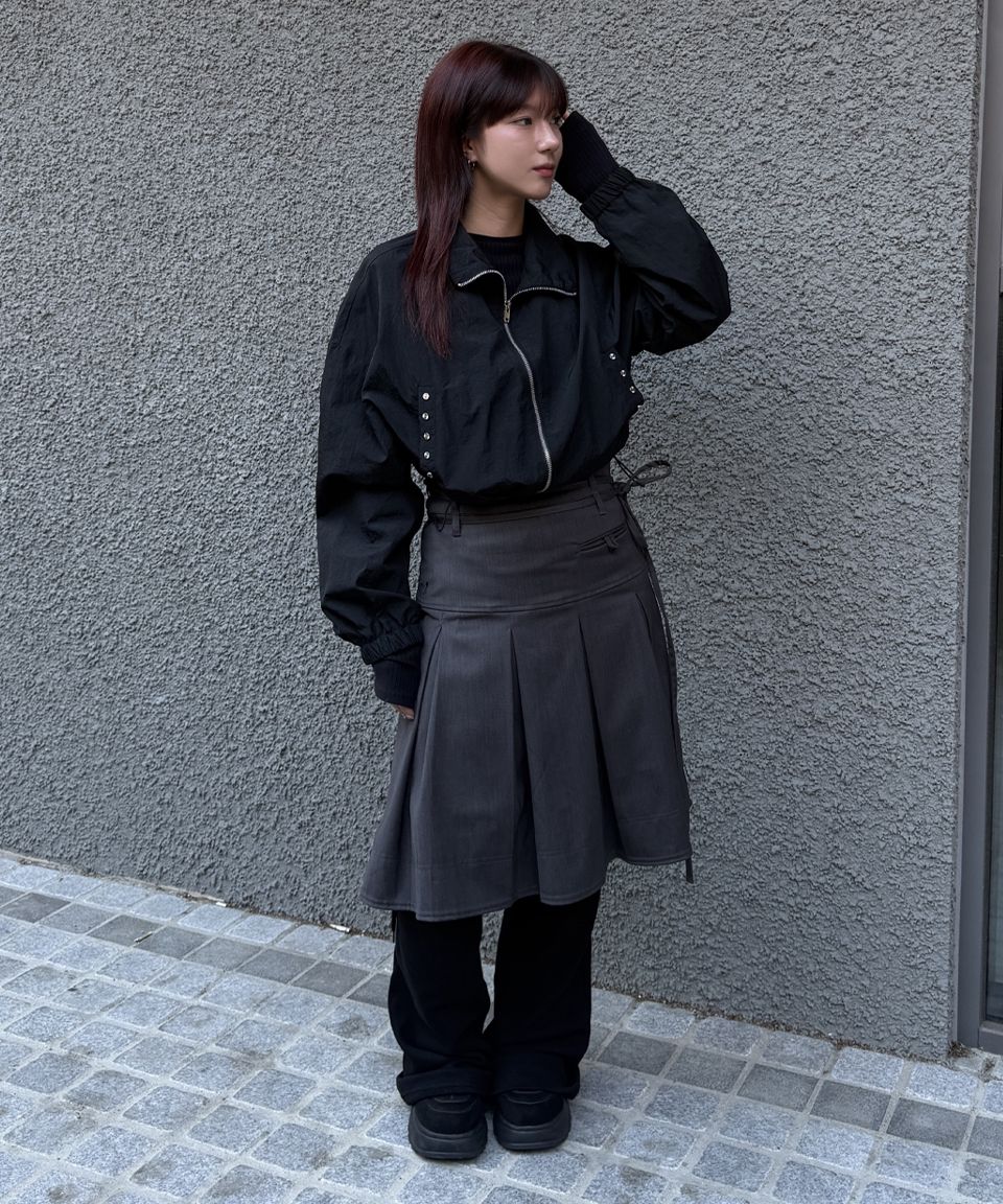 ジャケット ROCKCAKE Rivet Embellished Nylon Jacket 5BJH604 MUSINSA | ROCKCAKE Rivet Embellished Nylon Jacket - Black