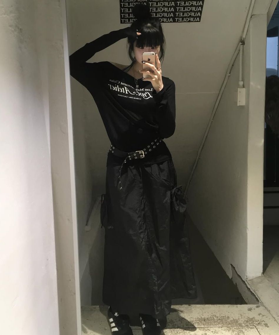 スカート LMC WM RIBBON NYLON LONG SKIRT SA669 LMC WM RIBBON NYLON LONG SKIRT SA669 (LMC/スカート