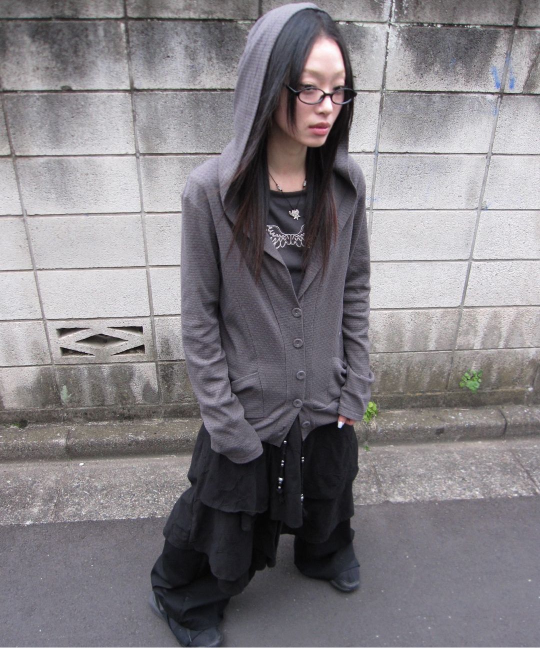 ★HUG YOUR SKIN★ Star Flared midi skirt【送料0/関税0】 MUSINSA | HUG YOUR SKIN Star Flared Midi Skirt (Black)
