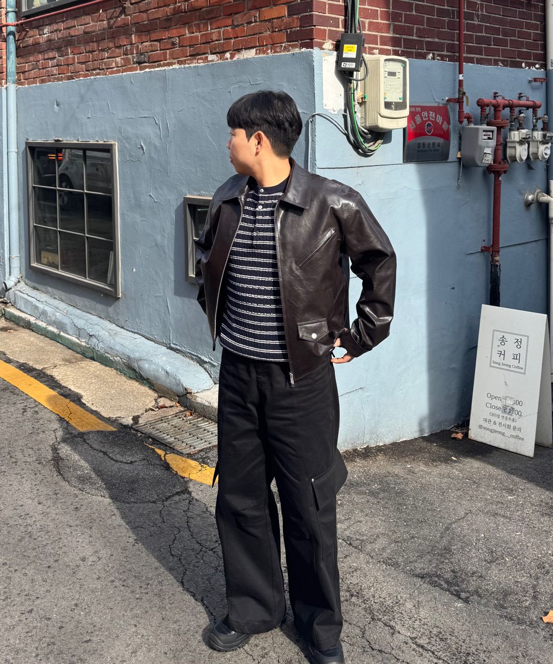 DOFFJASON ■ Pyro Single Leather Jacket ジャケット Pyro Single Leather Jacket BLACK - DOFFJASON