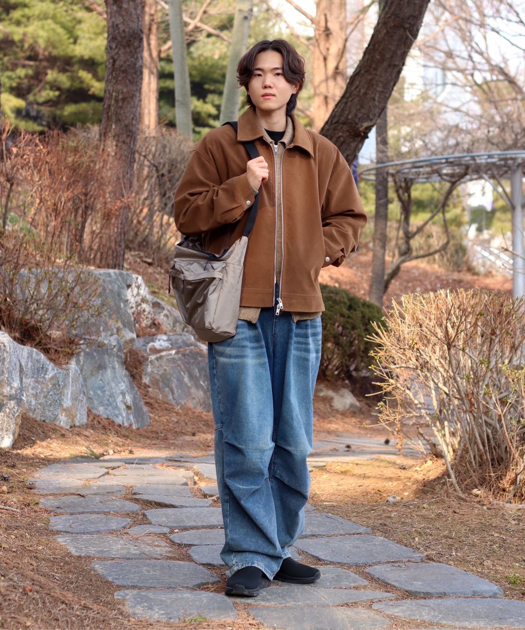 MUSINSA | SUARE Collared two-way zip-up Knit Sweater - 6 COLOR