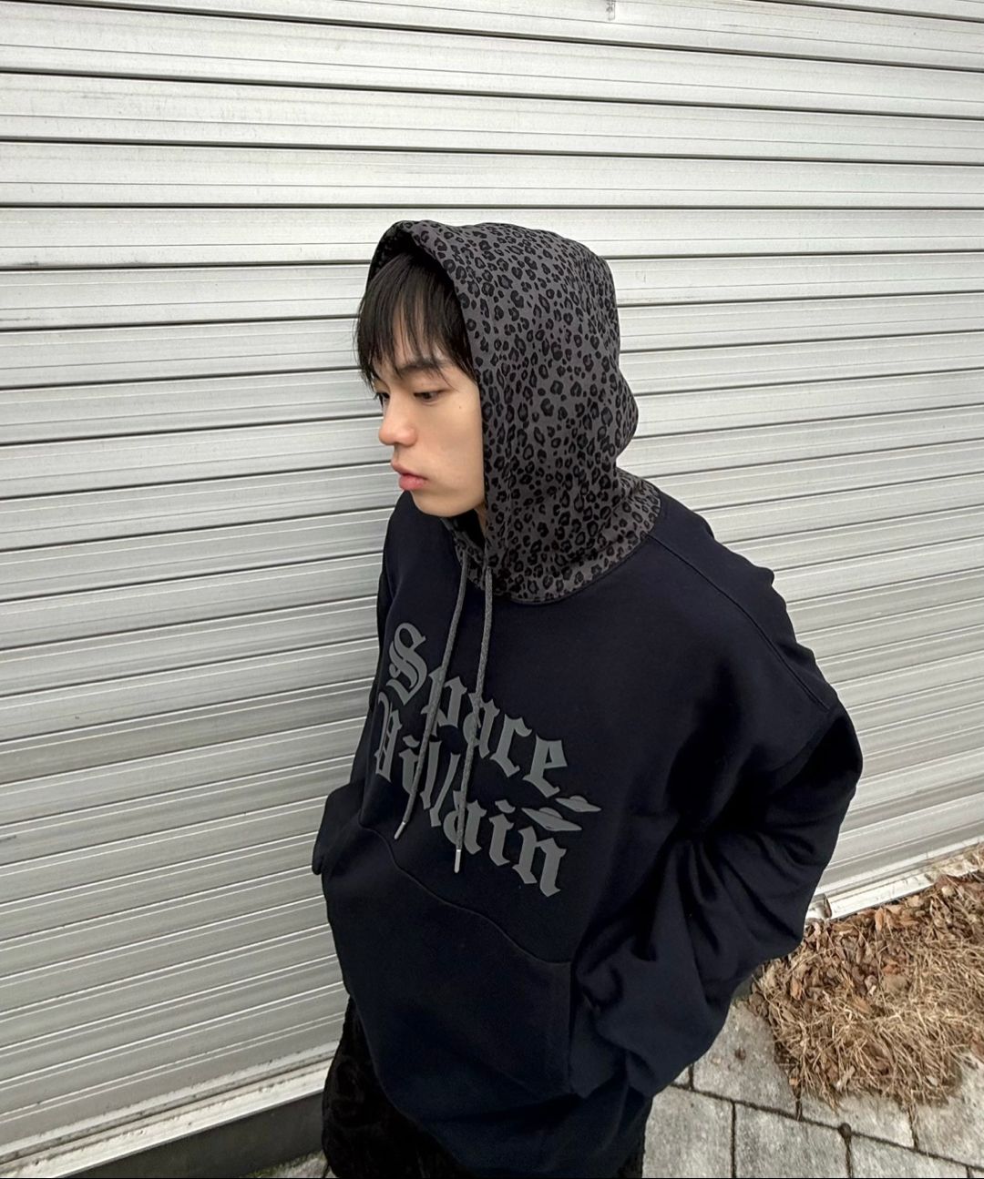 MUSINSA | HOODHOOD Space Villain Leopard Hood Grey