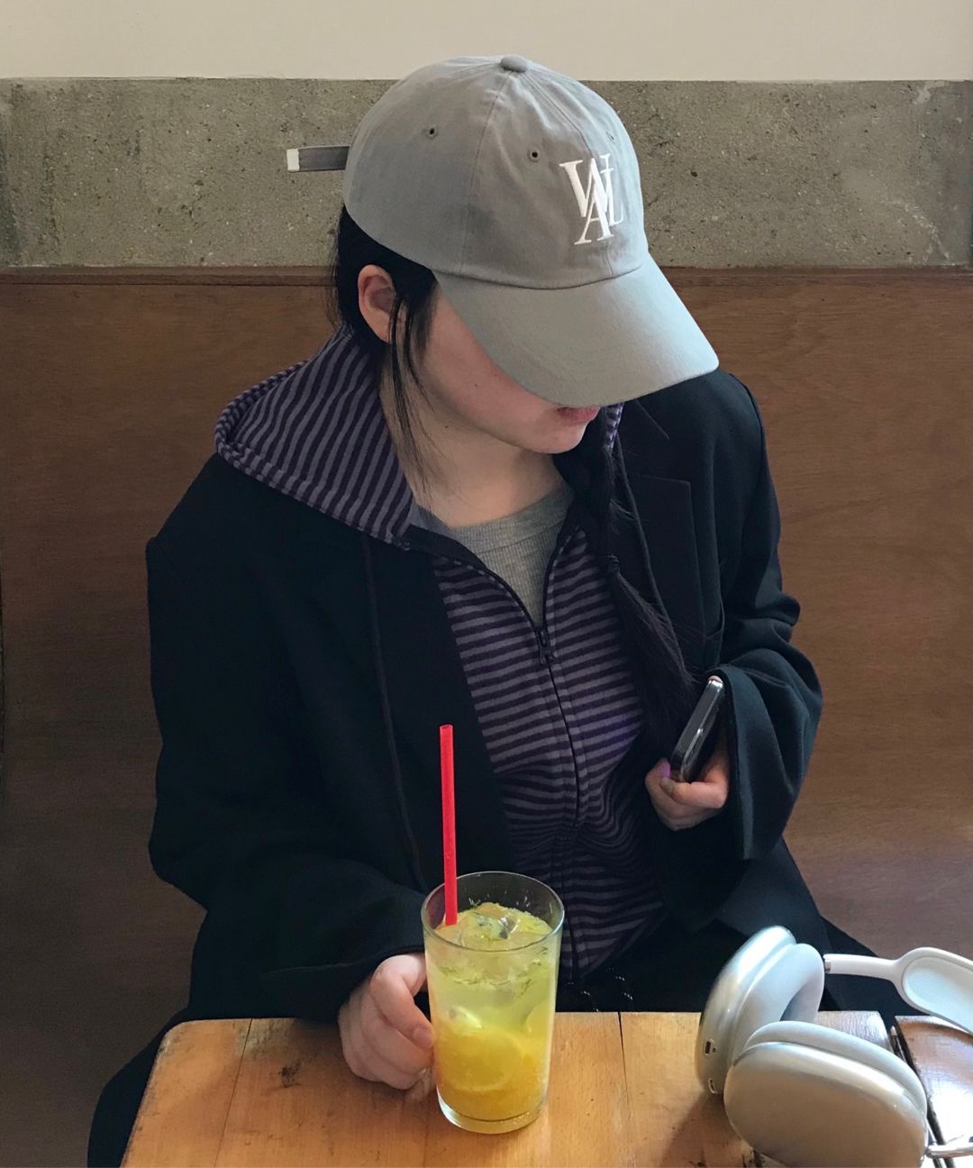 キャップ WOOALONG Signature low ball cap WINE WL230WCA81UWIN Signature low ball cap - WINE - WOOALONG | 60% - Asian