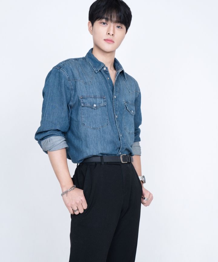 ★MUSINSA STANDARD★ Denim Western Shirt Light Indigo MMDNH5 MUSINSA | MUSINSA STANDARD Denim Western Shirt [Light Indigo]