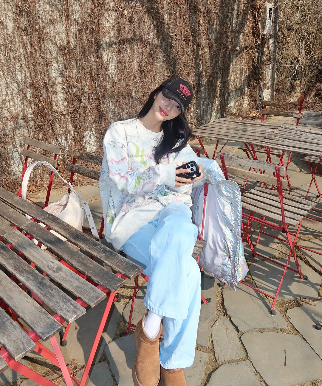 MUSINSA | WACKY WILLY Lily Cargo Shoulder Bag Black
