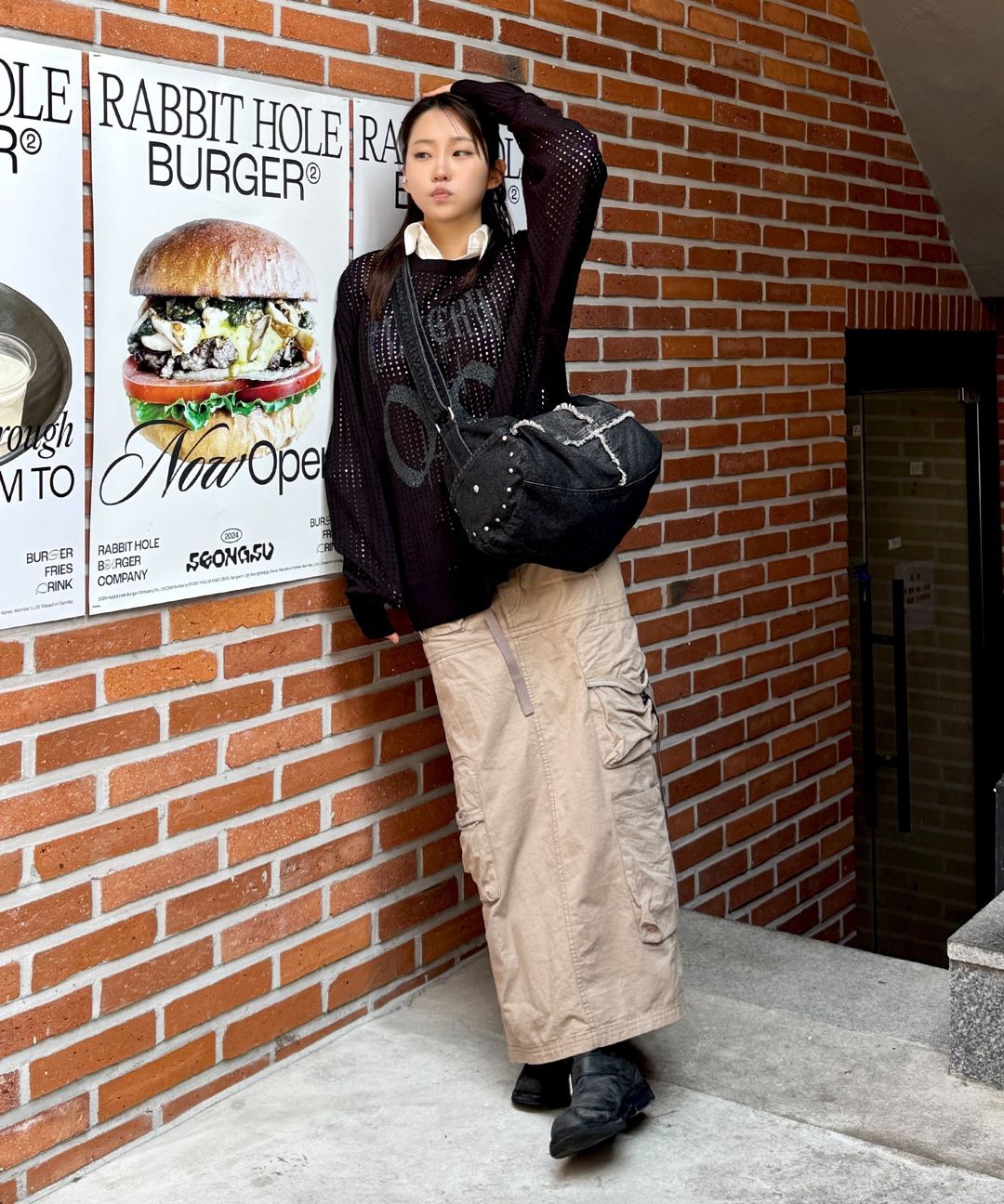 [ROMANTIC CROWN] DENIM BARREL BAG /追跡付 DENIM BARREL BAG_BLU | ROMANTIC CROWN