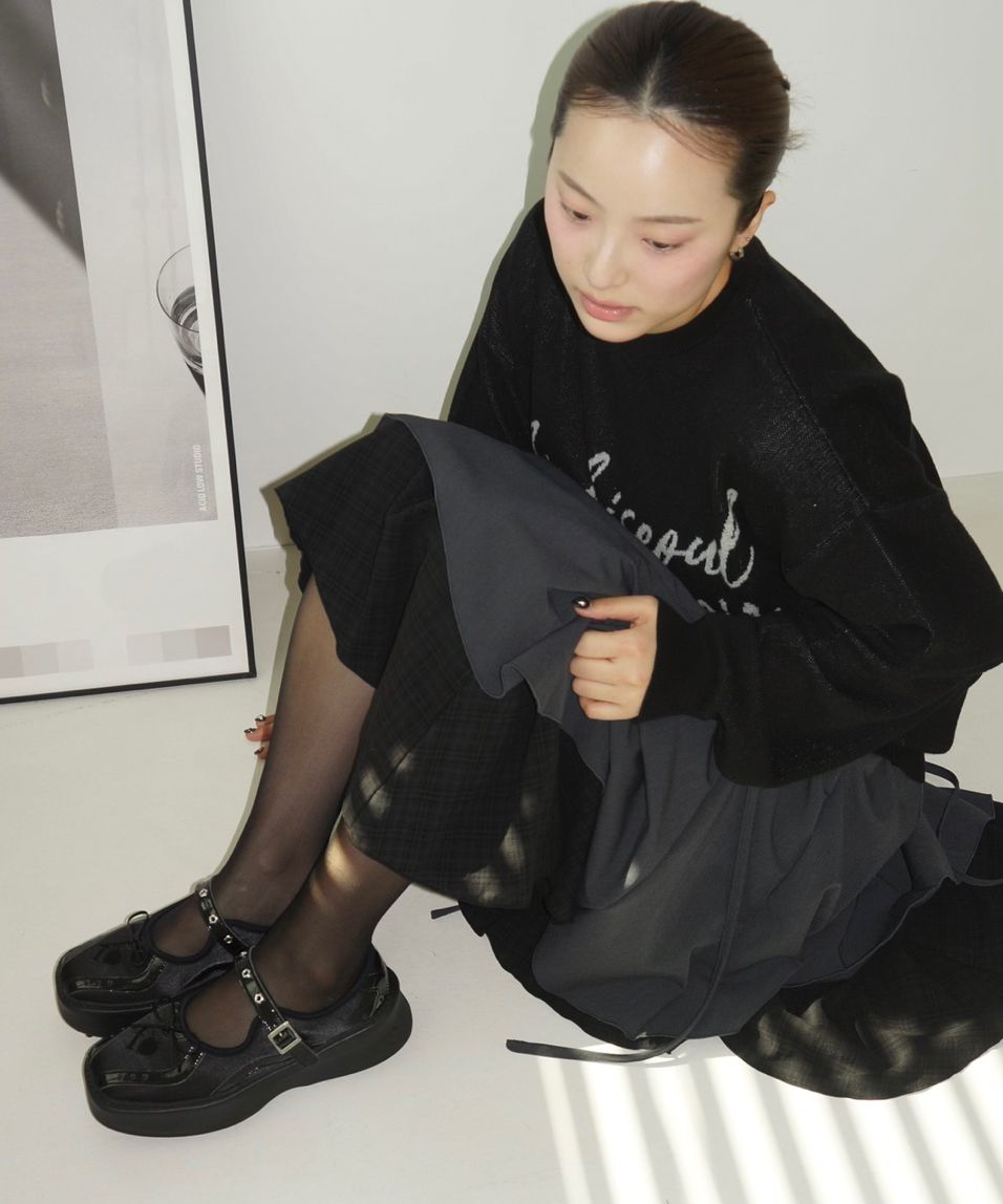 靴 flct Glow stud maryjane MUSINSA公式 | flct Glow stud maryjane (2color)