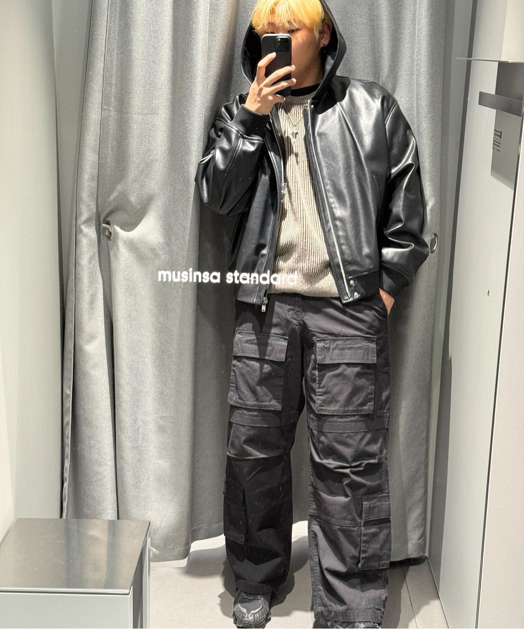 MUSINSA公式 | MUSINSA STANDARD シンセティックレザーオーバーサイズ