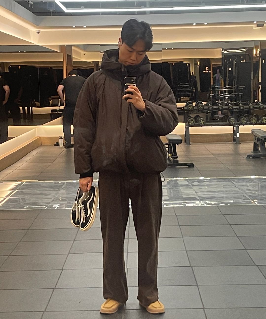 【BAON】[unisex] Rikku Banding Corduroy Pigment Wide Pants XCVI Rizal Gauze Pocket Flare Pant