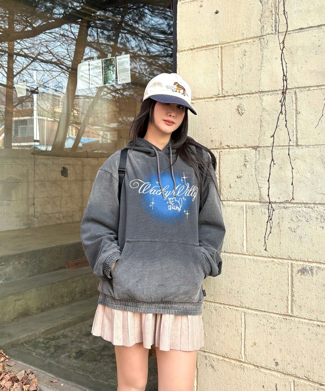 パーカー・フーディ WACKY WILLY Shining Leo Denim Jersey-Like Hoodie パーカー・フーディ WACKY WILLY Shining Leo Denim Jersey-Like