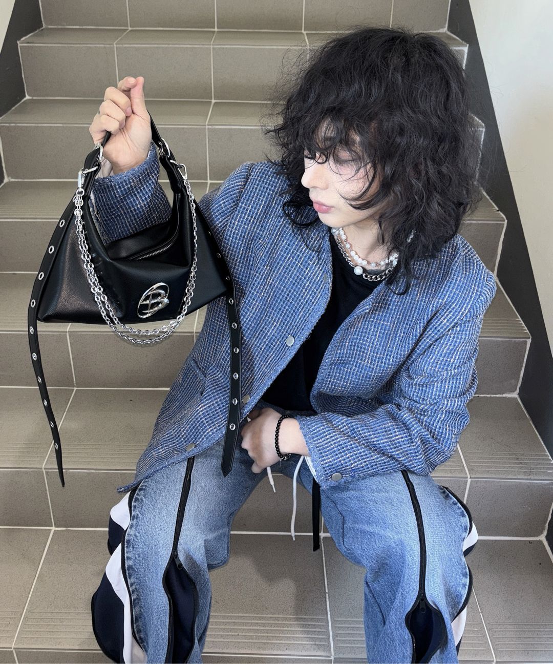 MUSINSA公式 | BLACK PURPLE Yuki Bag Ver2_Black