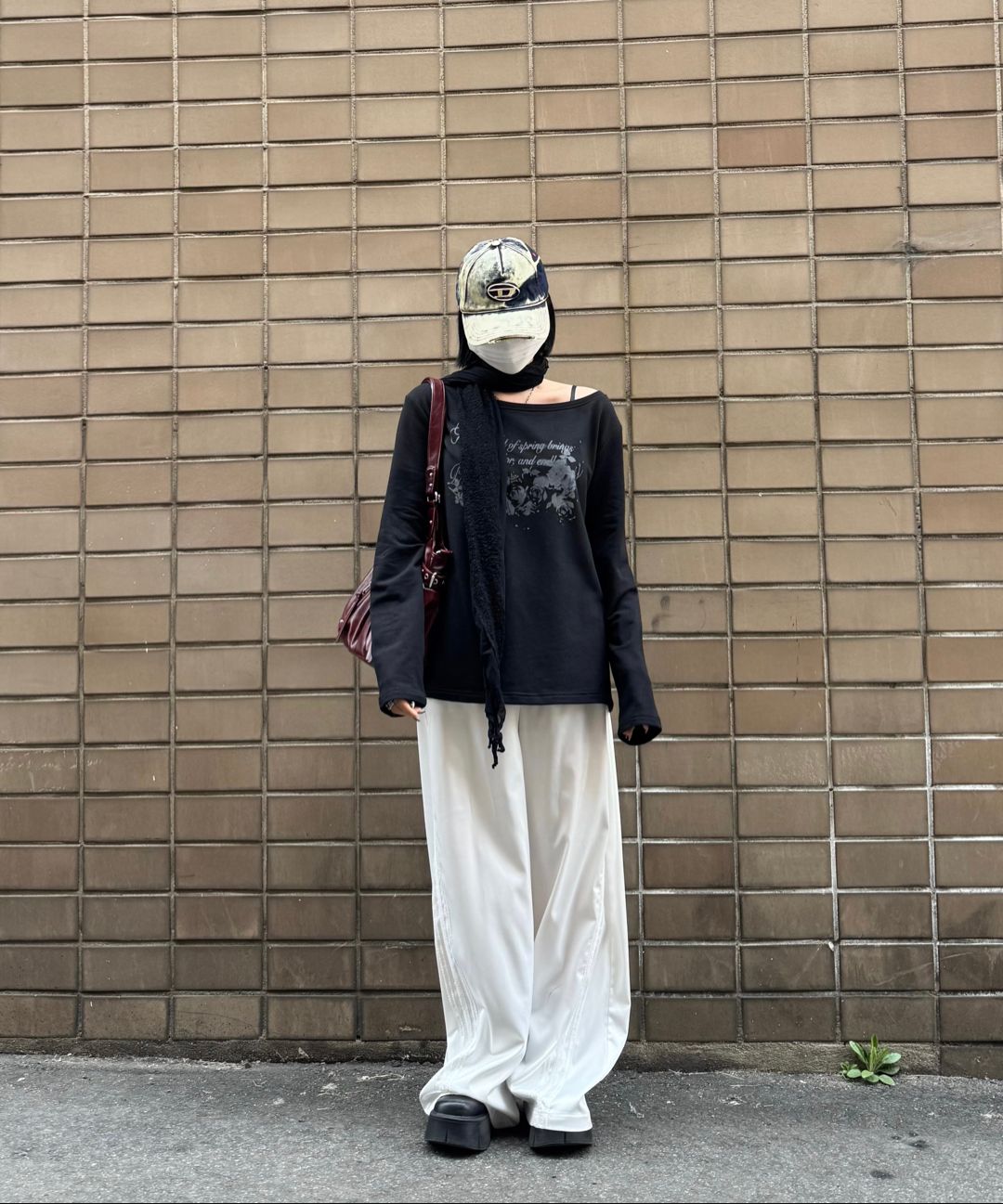 ★ILLIGO★ Vintage Rose Long Sleeve Gray ☆ILLIGO☆ Vintage Rose Long Sleeve Gray