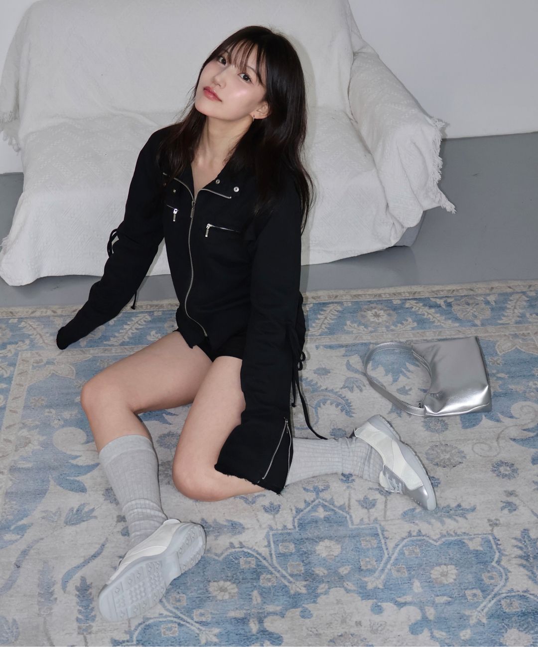 ★MAGORENSEOUL★ l Tricliff Tailored Mini Shorts Charcoa MUSINSA | MAGORENSEOUL Metal Tricliff Tailored Mini Shorts