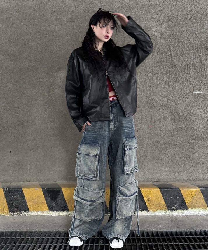 パンツ goa pouch attached gimmick cargo pants goa pouch attached gimmick cargo pants goa gimmick Parachute Cargo