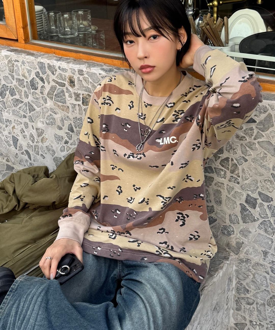 MUSINSA公式 | LMC OG COMBO LONG SLV TEE pink