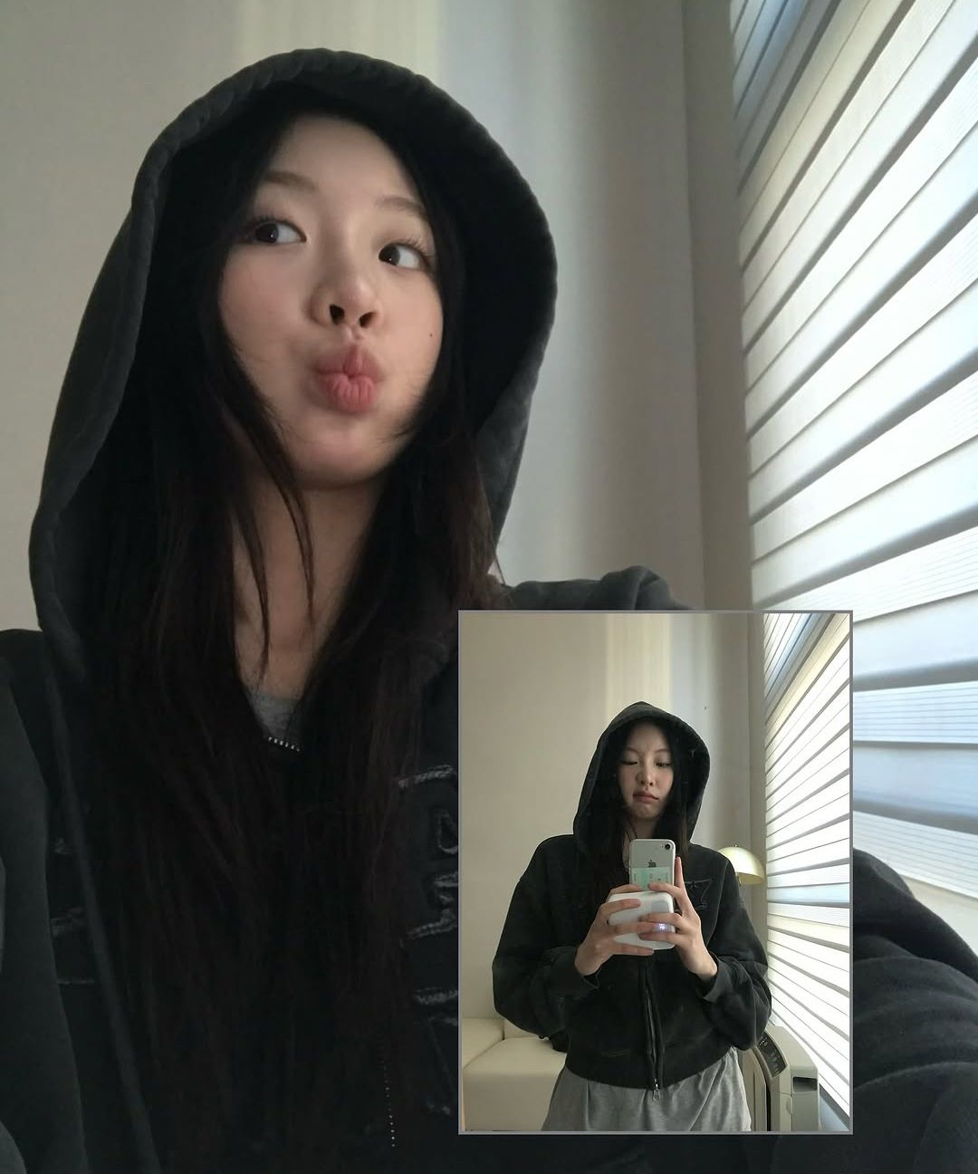 MUSINSA | YALE Pigment Applique Hooded Zip-Up_Charcoal